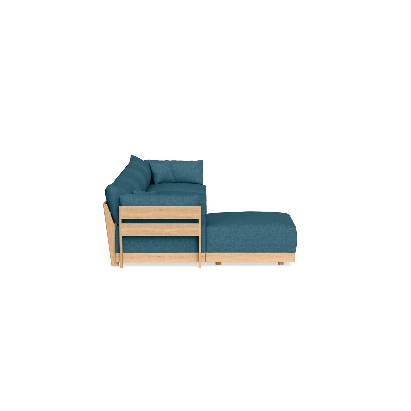 Slipcover Only - Modular Bondi 4-Seater Sectional in Aegean Blue
