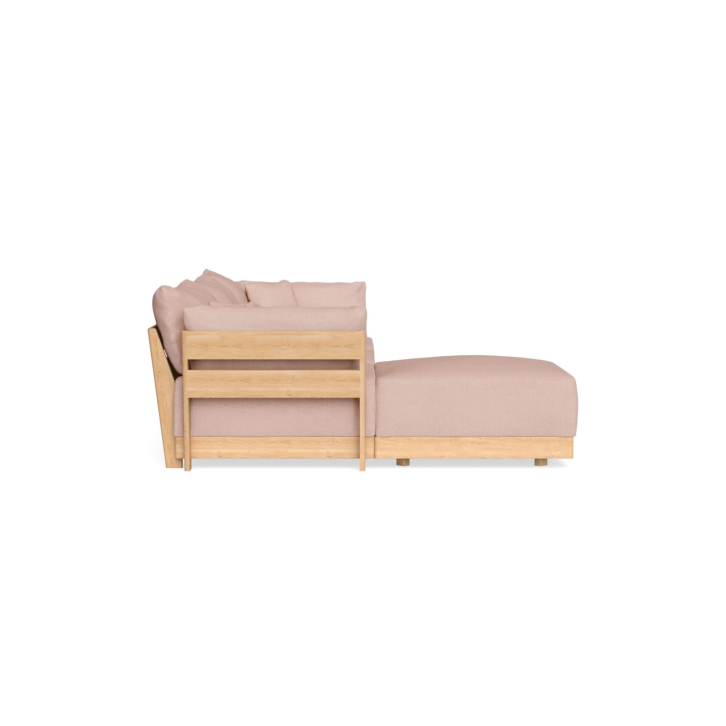 Slipcover Only - Modular Bondi 3-Seater Sectional in Rose Quartz