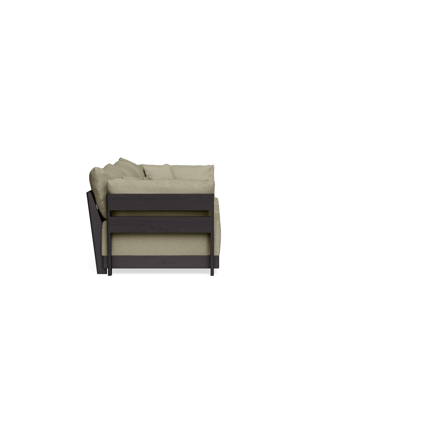 Modular Bondi Black 3-Seater Sofa in Cappuccino | Memory Foam Blend