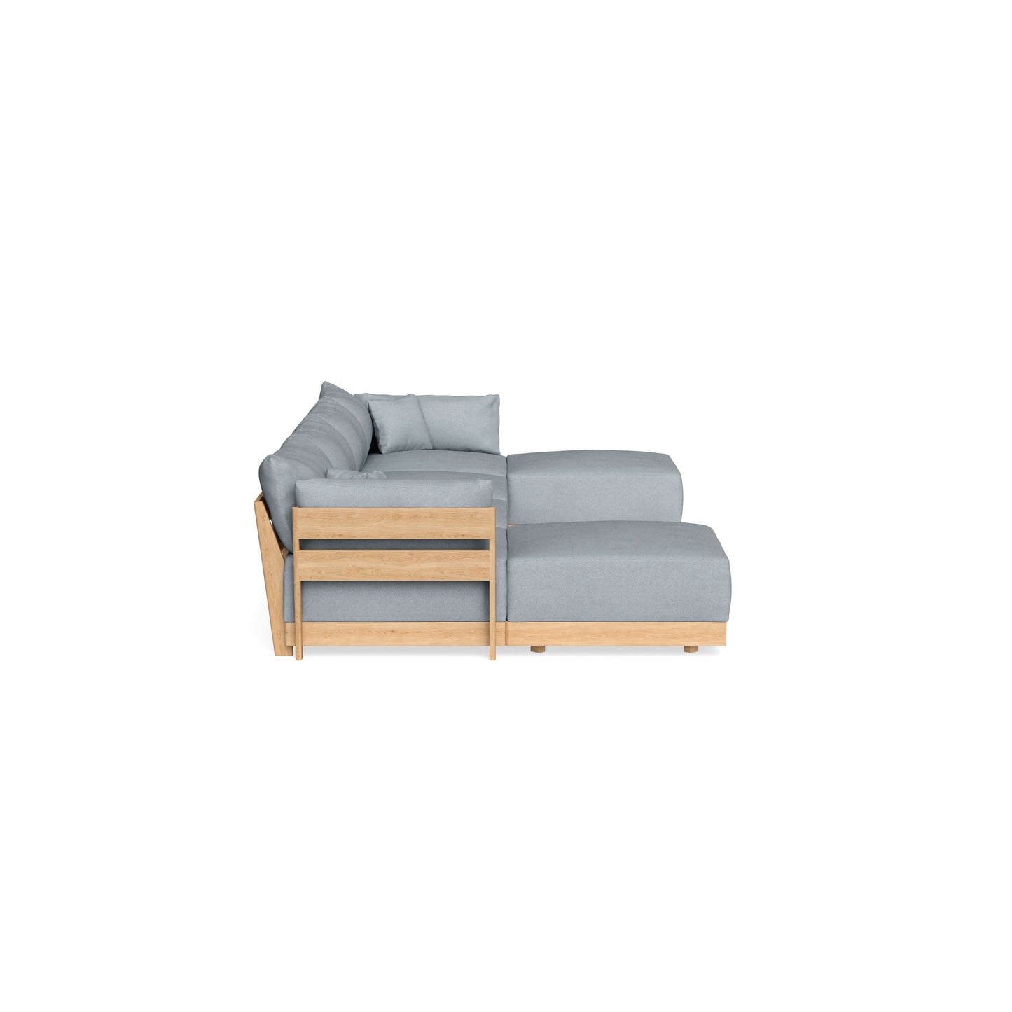 Slipcover Only - Modular Bondi 4-Seater U-Sectional in Ash