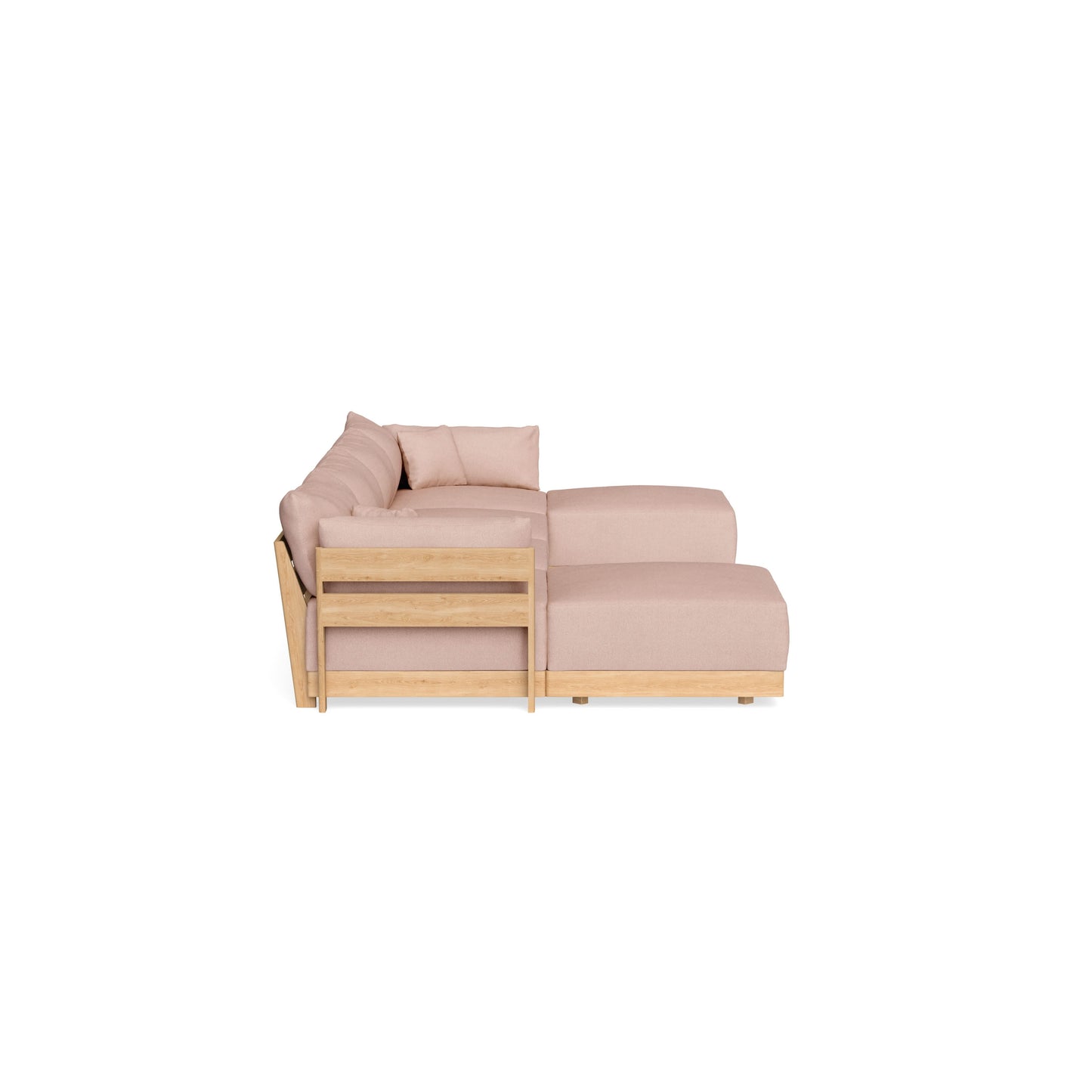 Slipcover Only - Modular Bondi 4-Seater U-Sectional in Rose Quartz