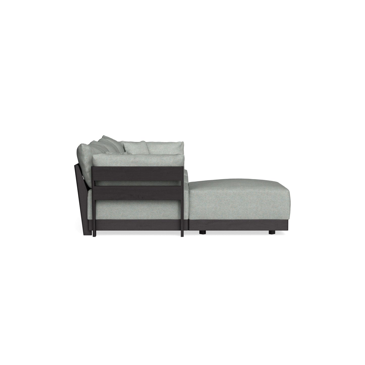Modular Bondi Black 3-Seater Sectional in Spa | Memory Foam Blend