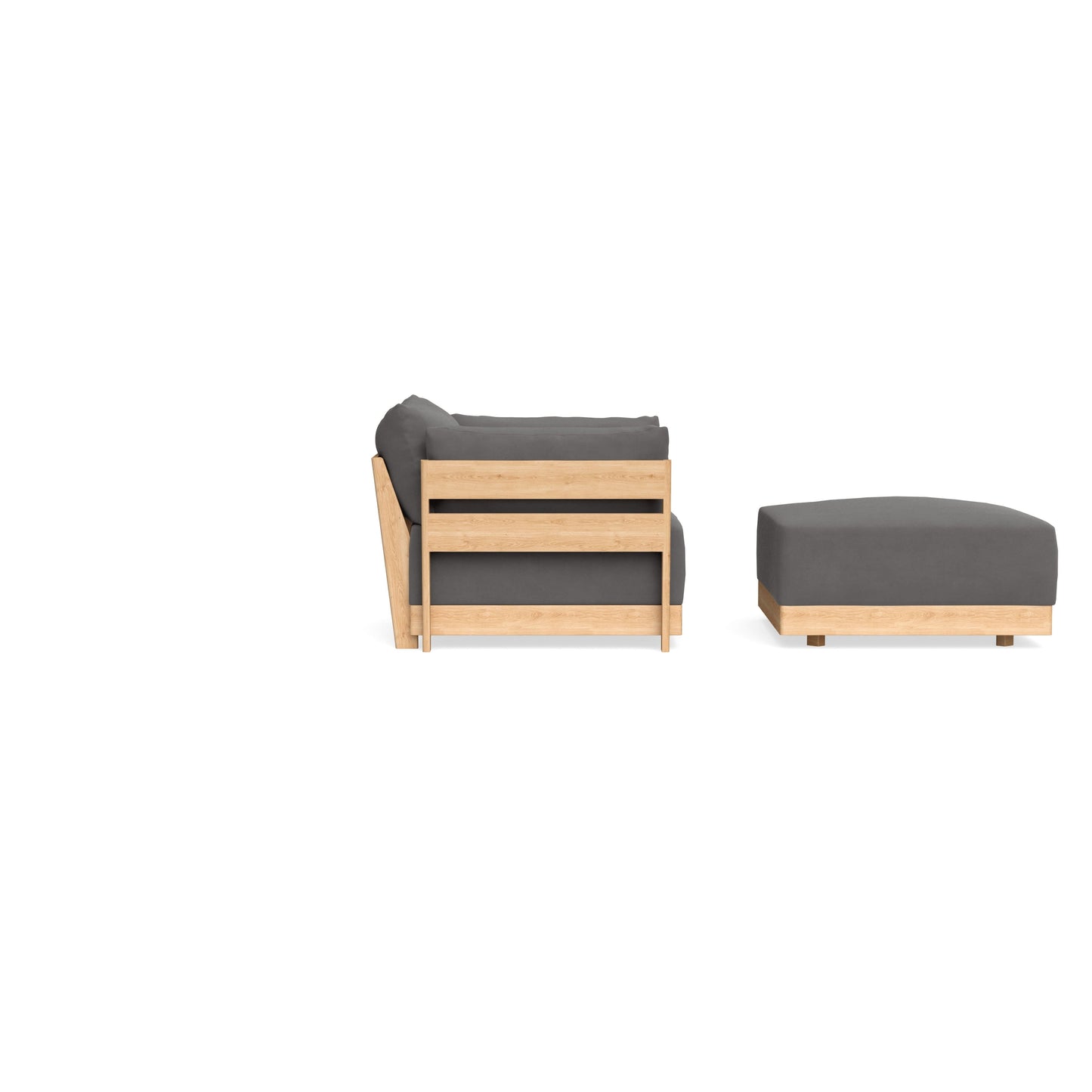Slipcover Only - Modular Bondi Armchair + Ottoman in Burnt Ember