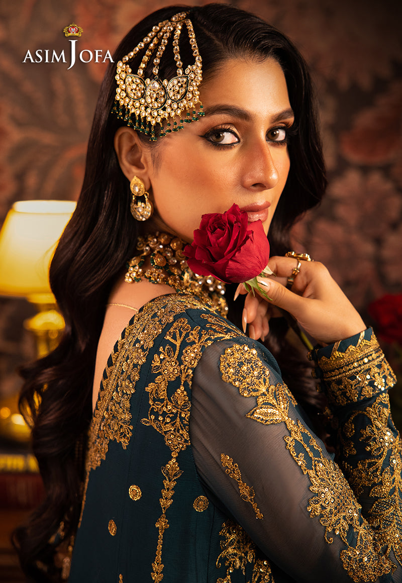 AJMMP-07 EMBROIDERED CHIFFON 3 PCS STITCHED
