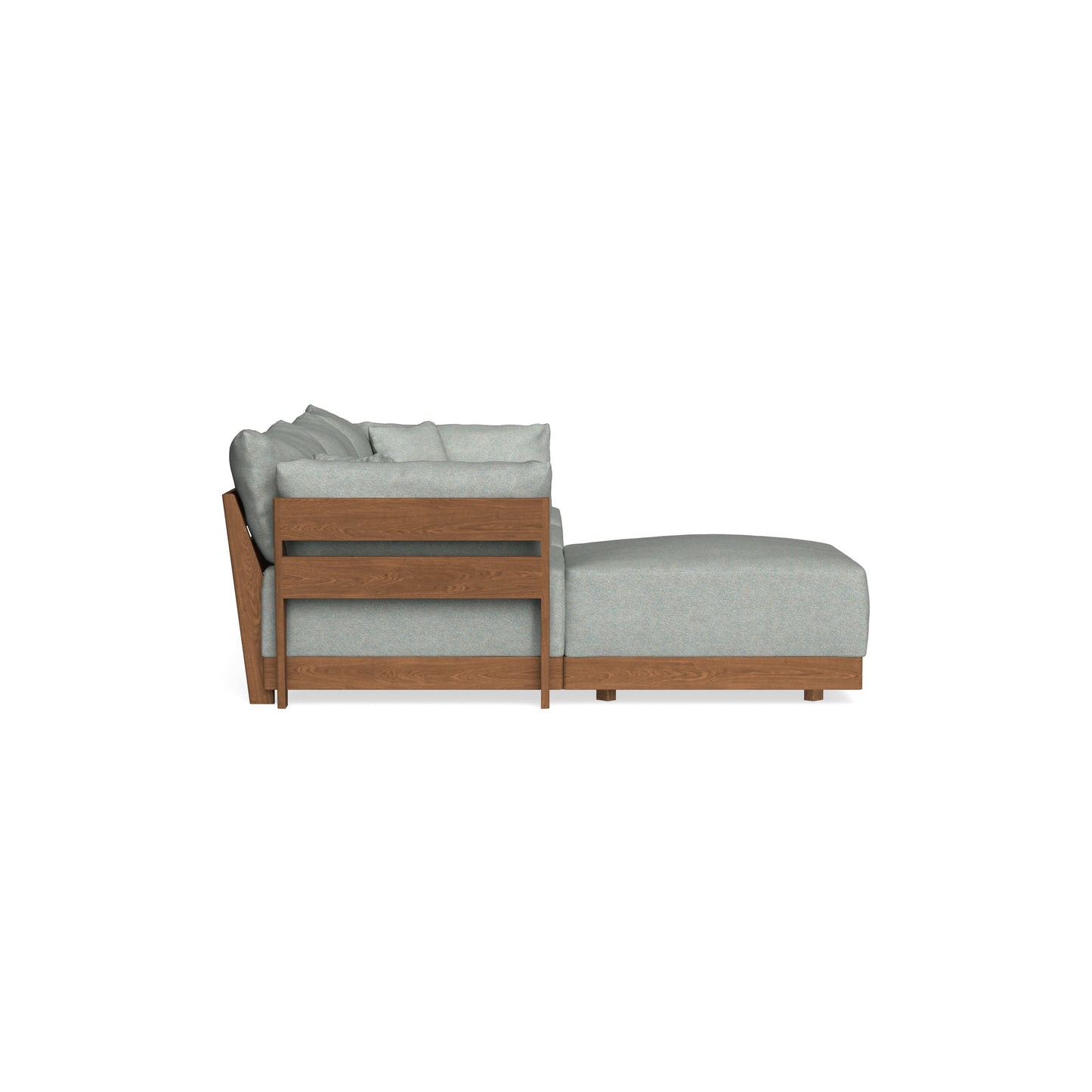 Modular Bondi Espresso 3-Seater Sectional in Spa | Memory Foam Blend