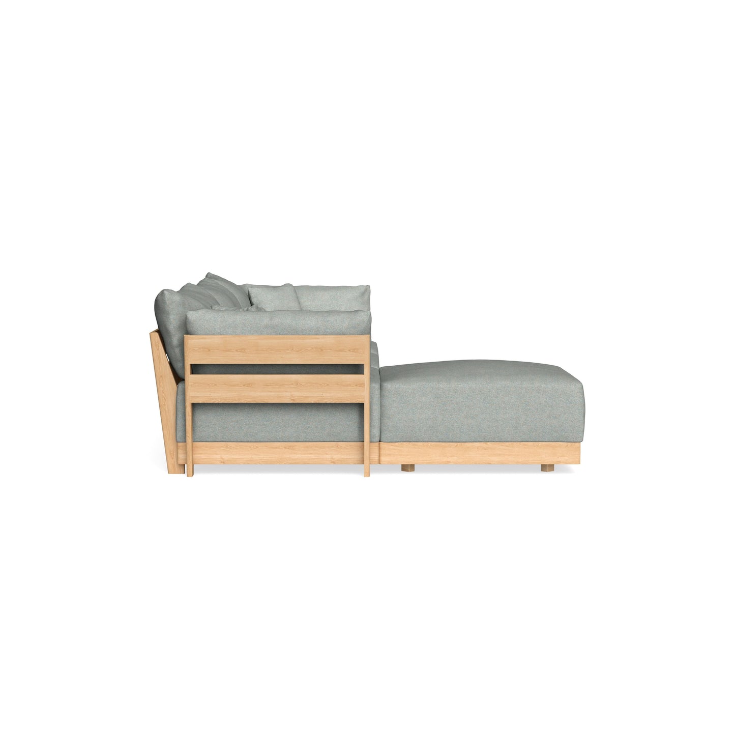 Modular Bondi Latte 3-Seater Sectional in Spa | Memory Foam Blend