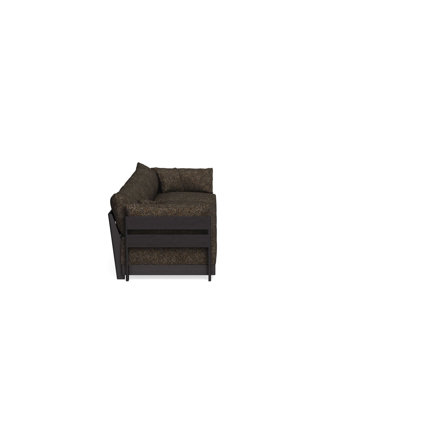 Modular Bondi Black 4-Seater Sofa in Phantom | Memory Foam Blend