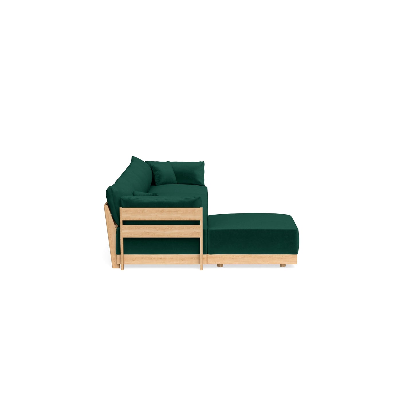 Slipcover Only - Modular Bondi 4-Seater Sectional in Evergreen