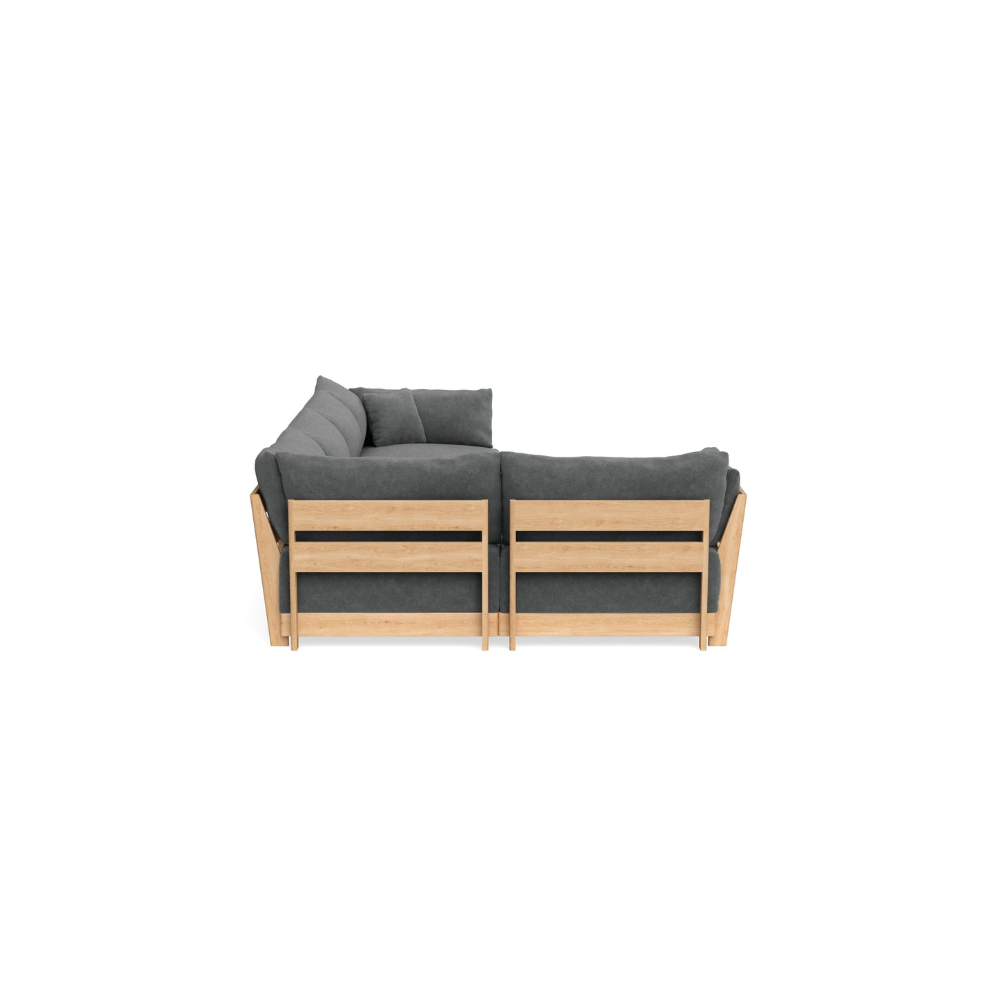 Slipcover Only - Modular Bondi 5-Seater L-Sectional in Chimney Gray