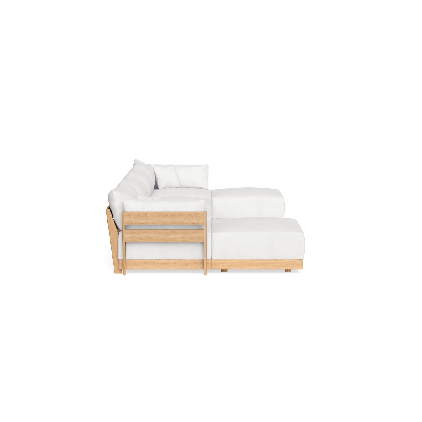 Slipcover Only - Modular Bondi 4-Seater U-Sectional in Snow