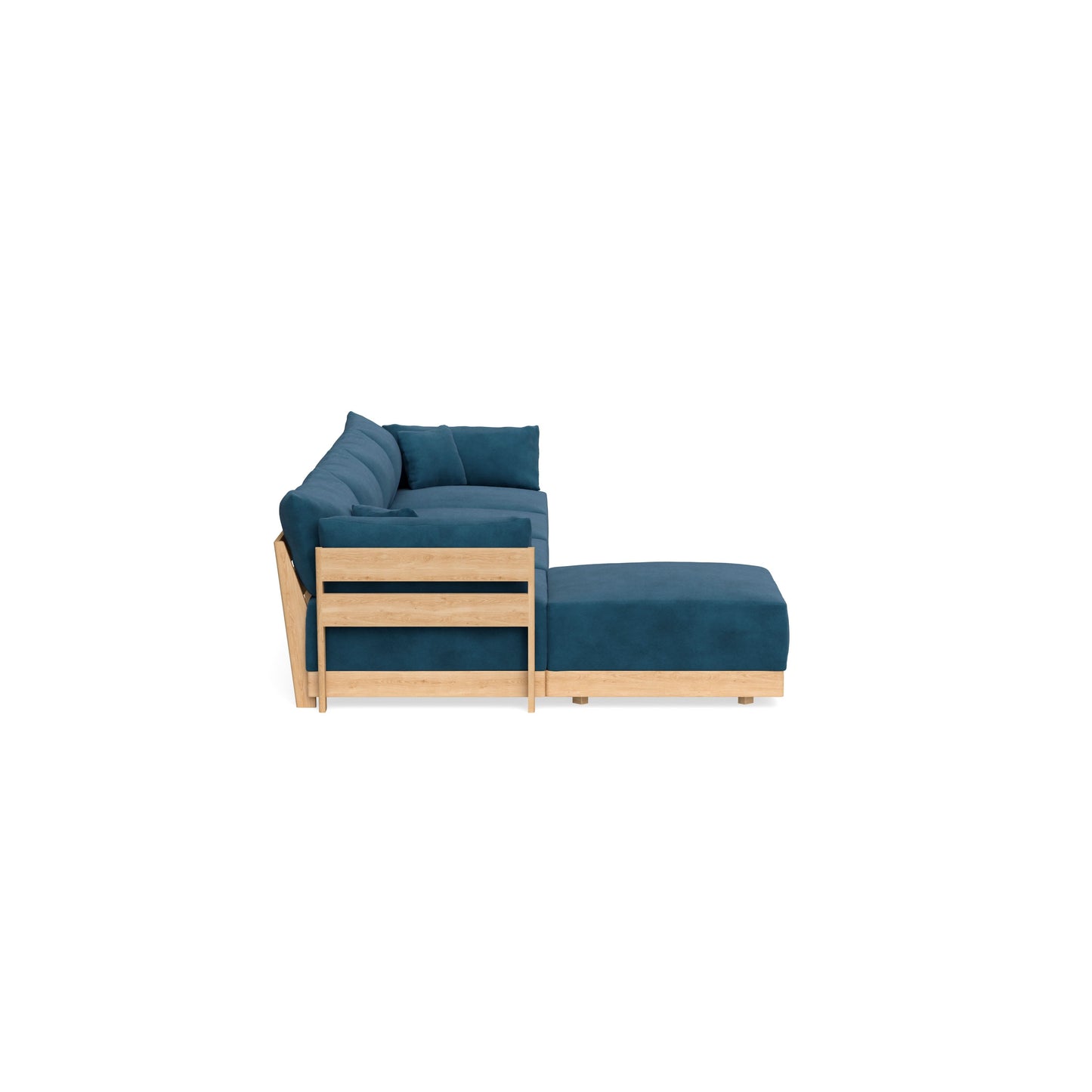 Slipcover Only - Modular Bondi 4-Seater Sectional in Commodore Blue