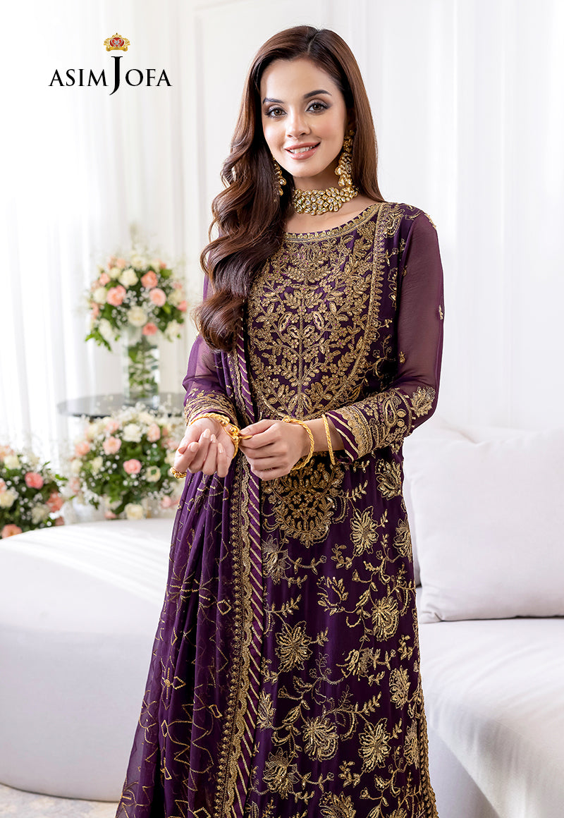 AJJM-06 EMBROIDERED CHIFFON 3 PCS