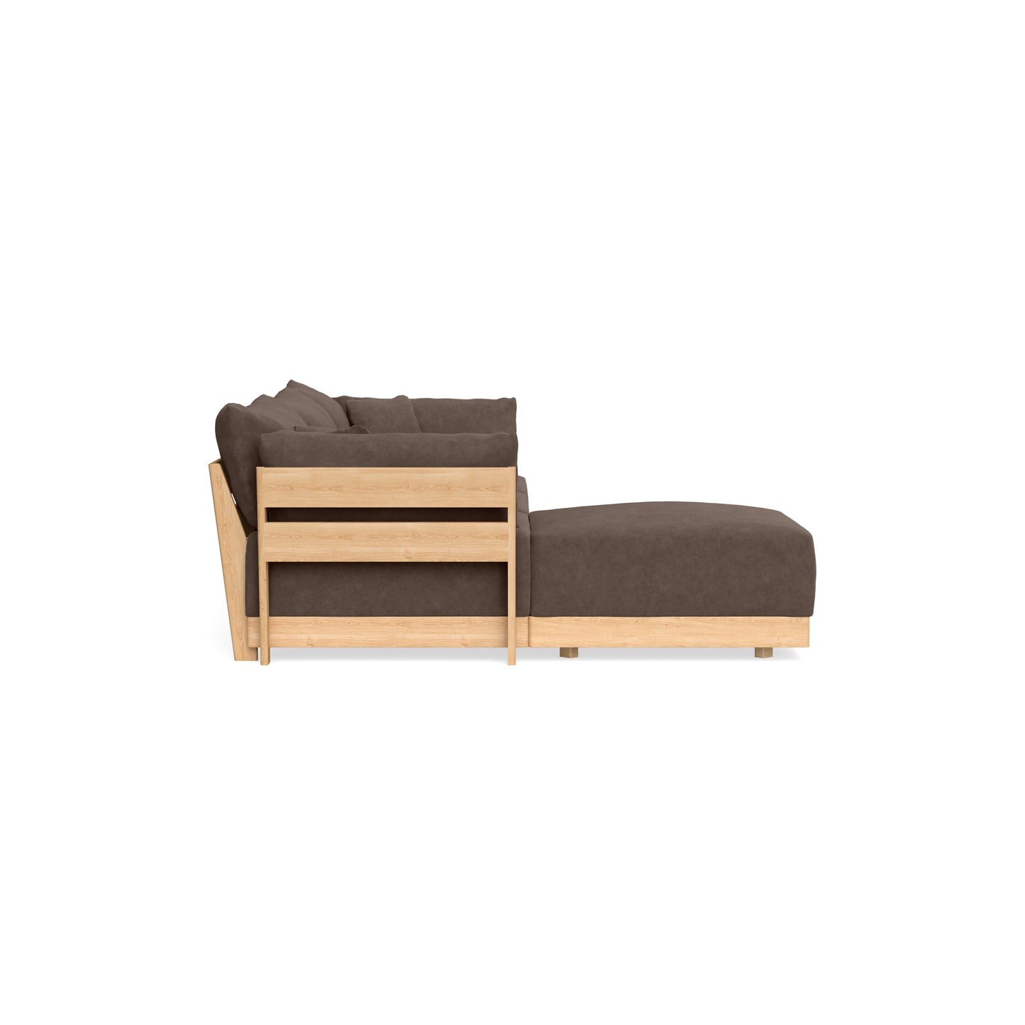 Slipcover Only - Modular Bondi 3-Seater Sectional in Chocolate