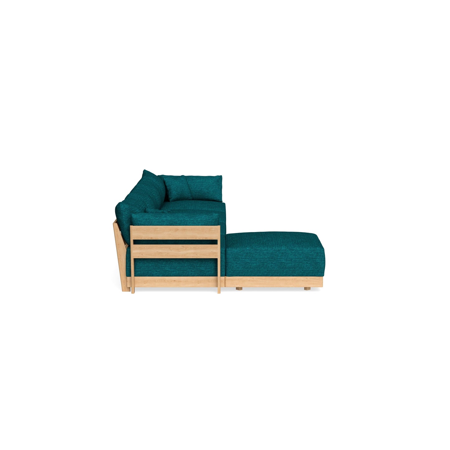 Slipcover Only - Modular Bondi 4-Seater Sectional in Marine Teal