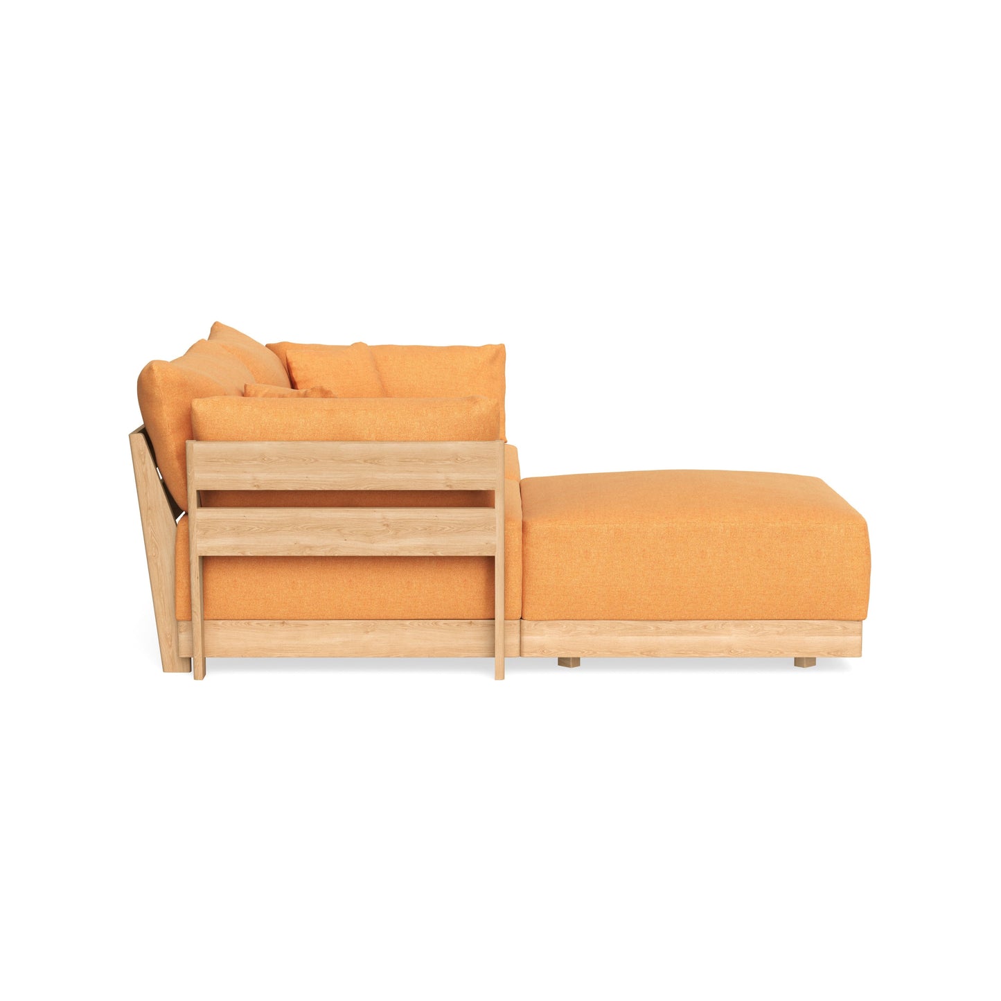 Slipcover Only - Modular Bondi 2-Seater Sectional in Tangerine