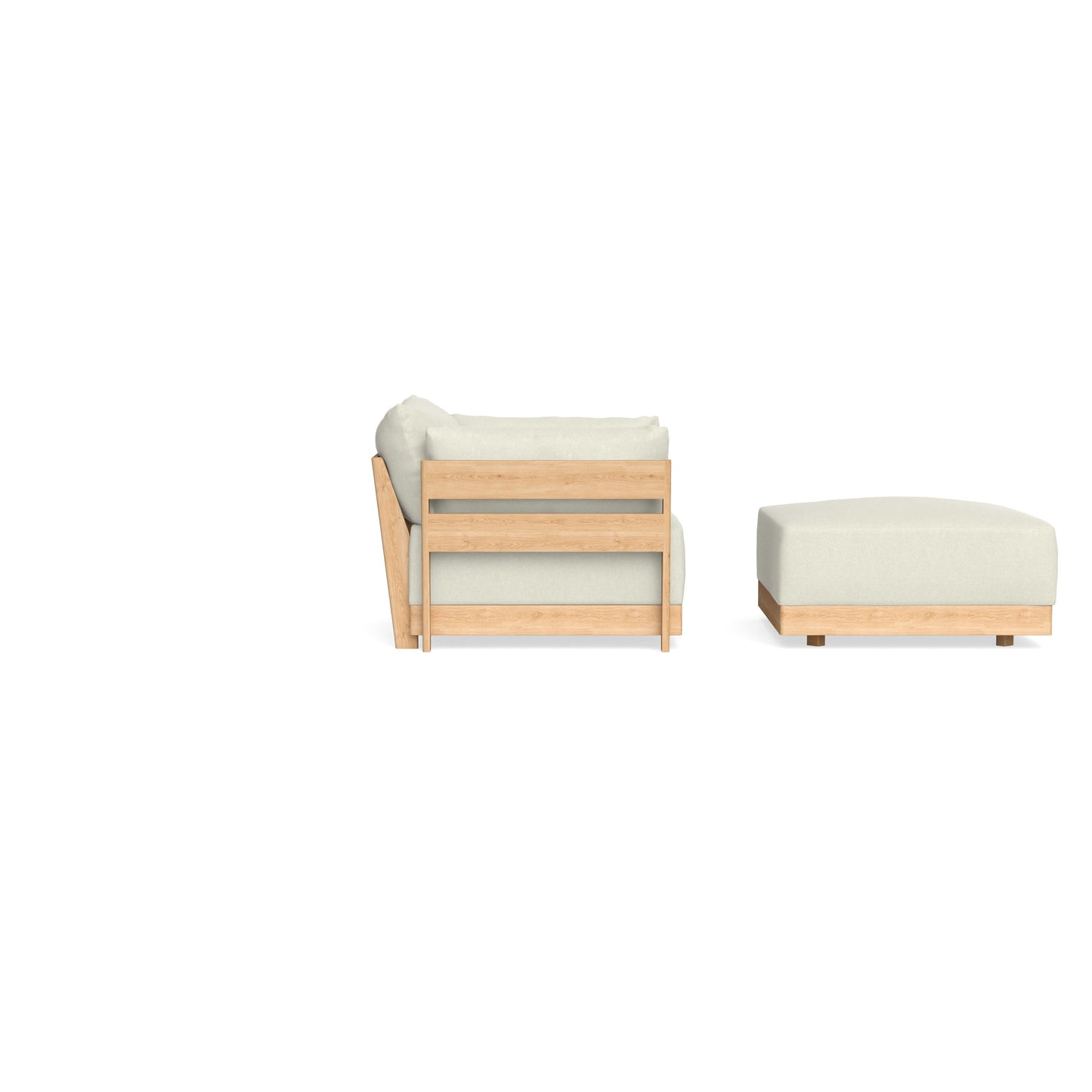Slipcover Only - Modular Bondi Armchair + Ottoman in Eggshell