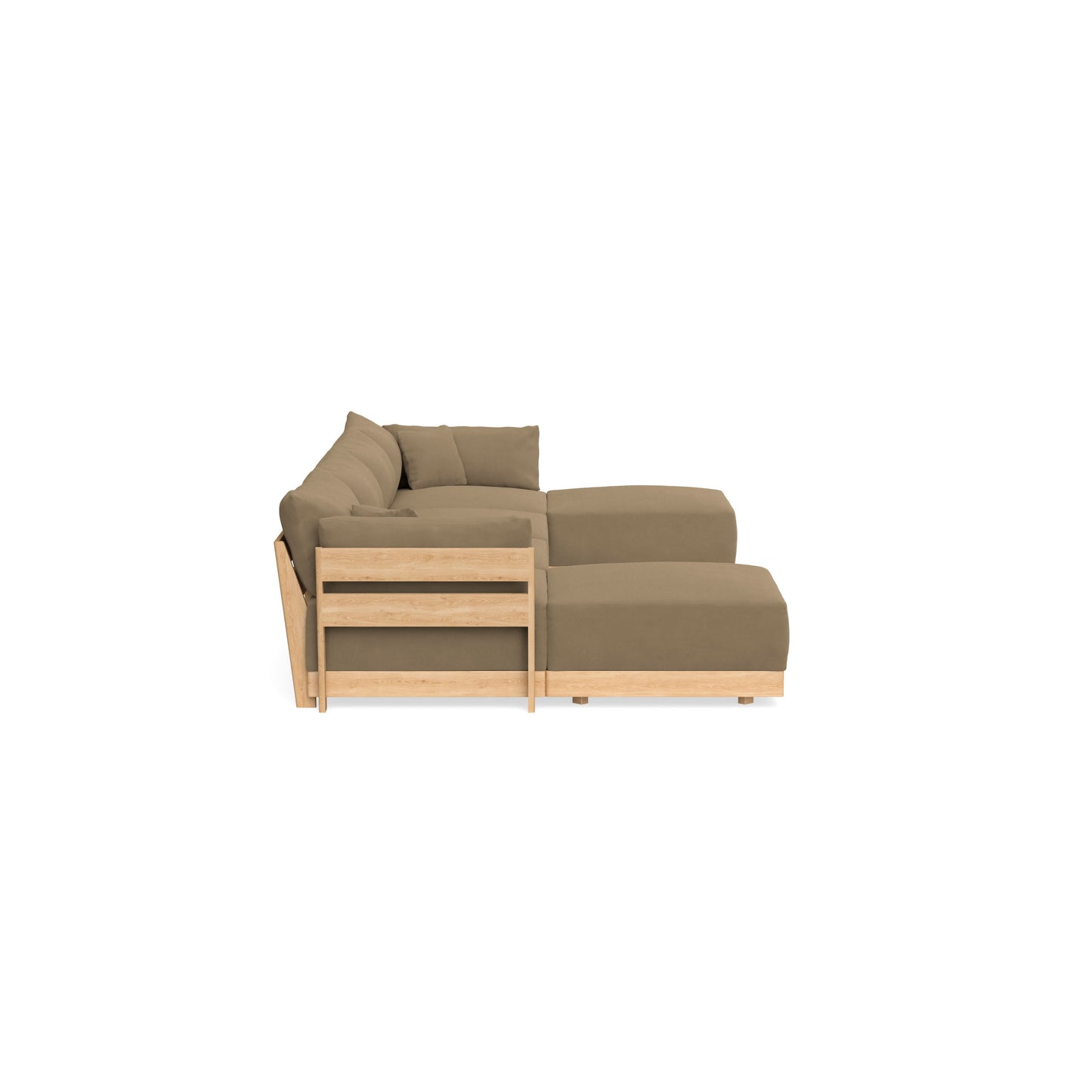 Slipcover Only - Modular Bondi 4-Seater U-Sectional in Macchiato