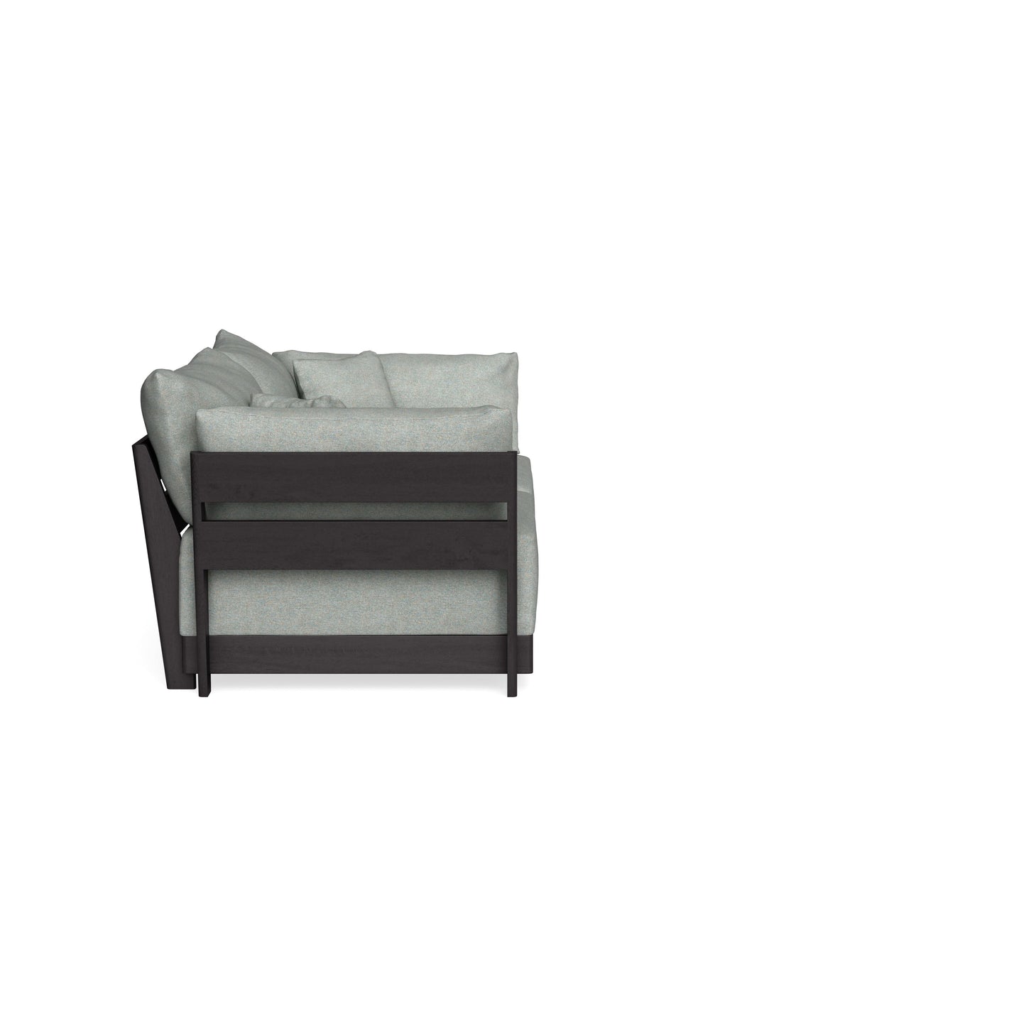 Modular Bondi Black 2-Seater Sofa in Spa | Memory Foam Blend