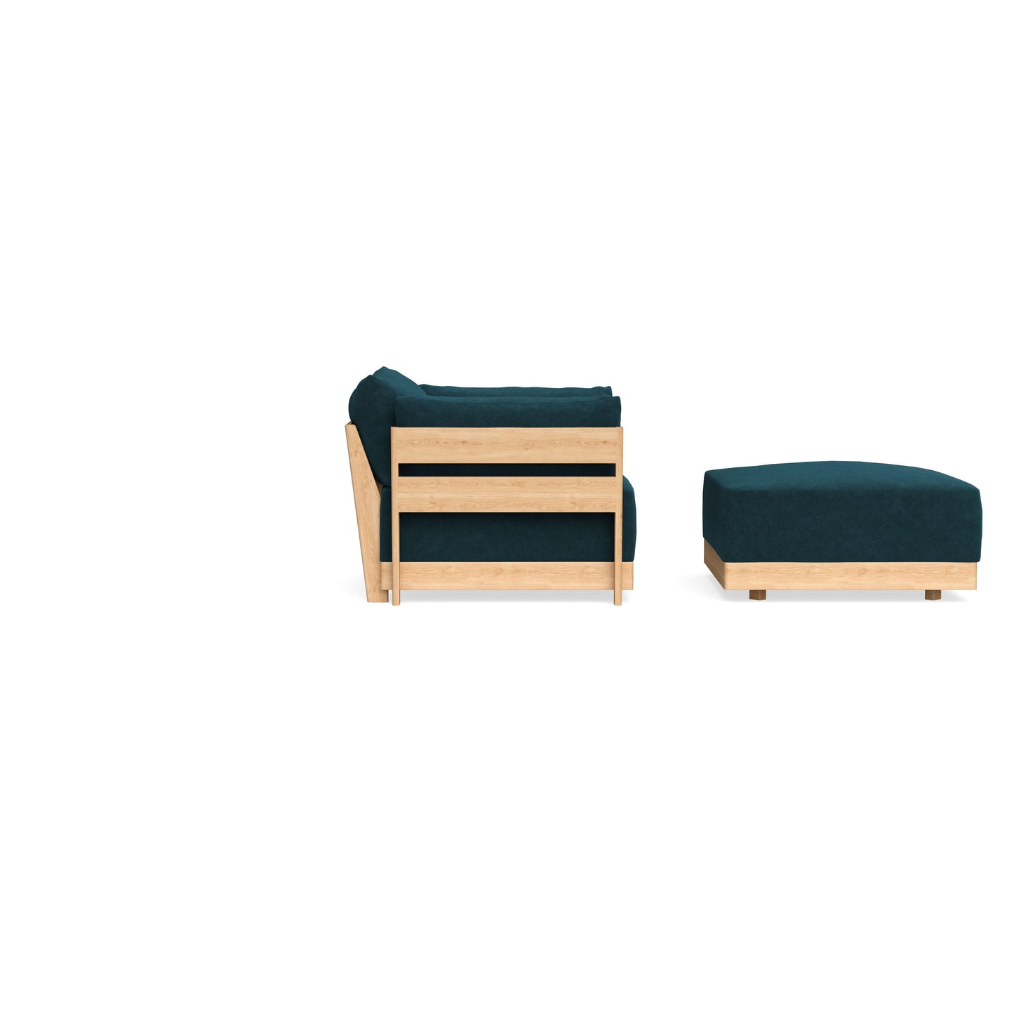 Slipcover Only - Modular Bondi Armchair + Ottoman in Indigo