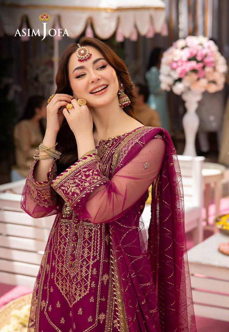 AJMJ-09 EMBROIDERED NET 3 PCS