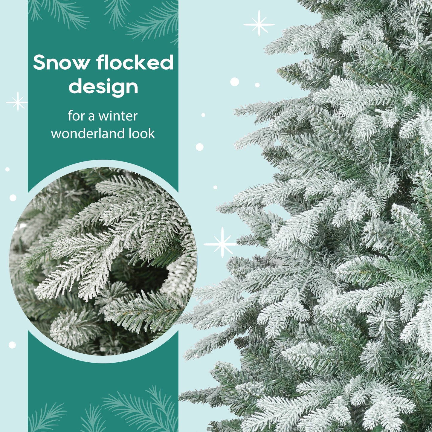 Kaltha 7ft Artificial Christmas Tree with Wreath Set , Wreath Decoration, Xmas Tree Christmas Decorations for Christmas