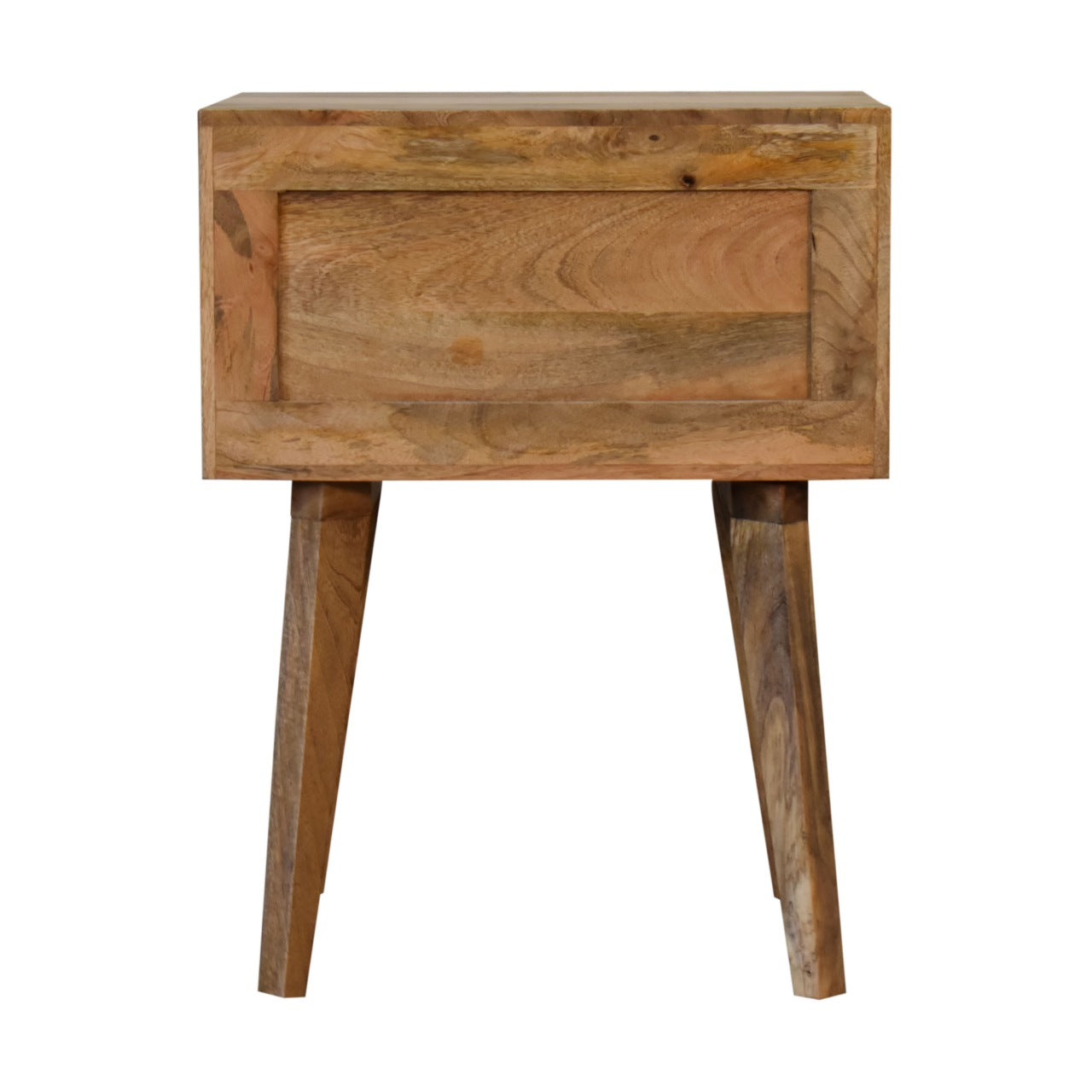 Arcanist Bone Inlay Bedside with 2 Drawers and Wood Frame