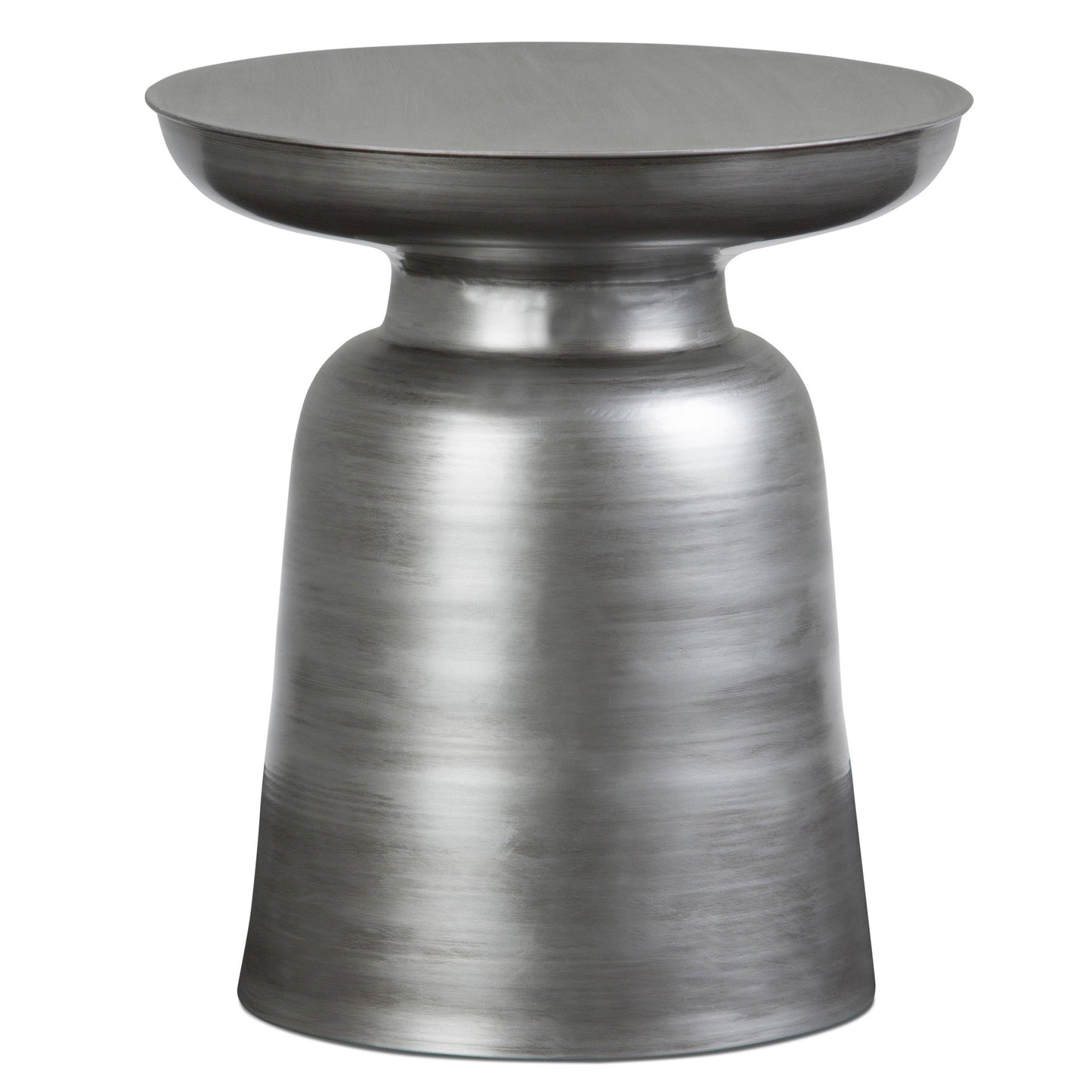 Solsticea Metal Accent Table with Round Top Design