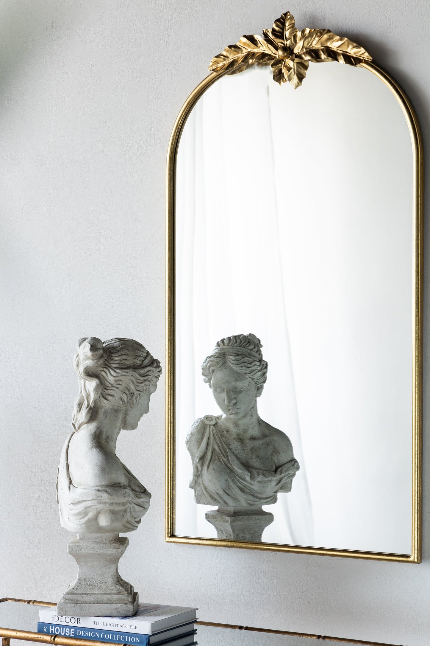 Wonderer Arched Wall Mirror with Metal Frame