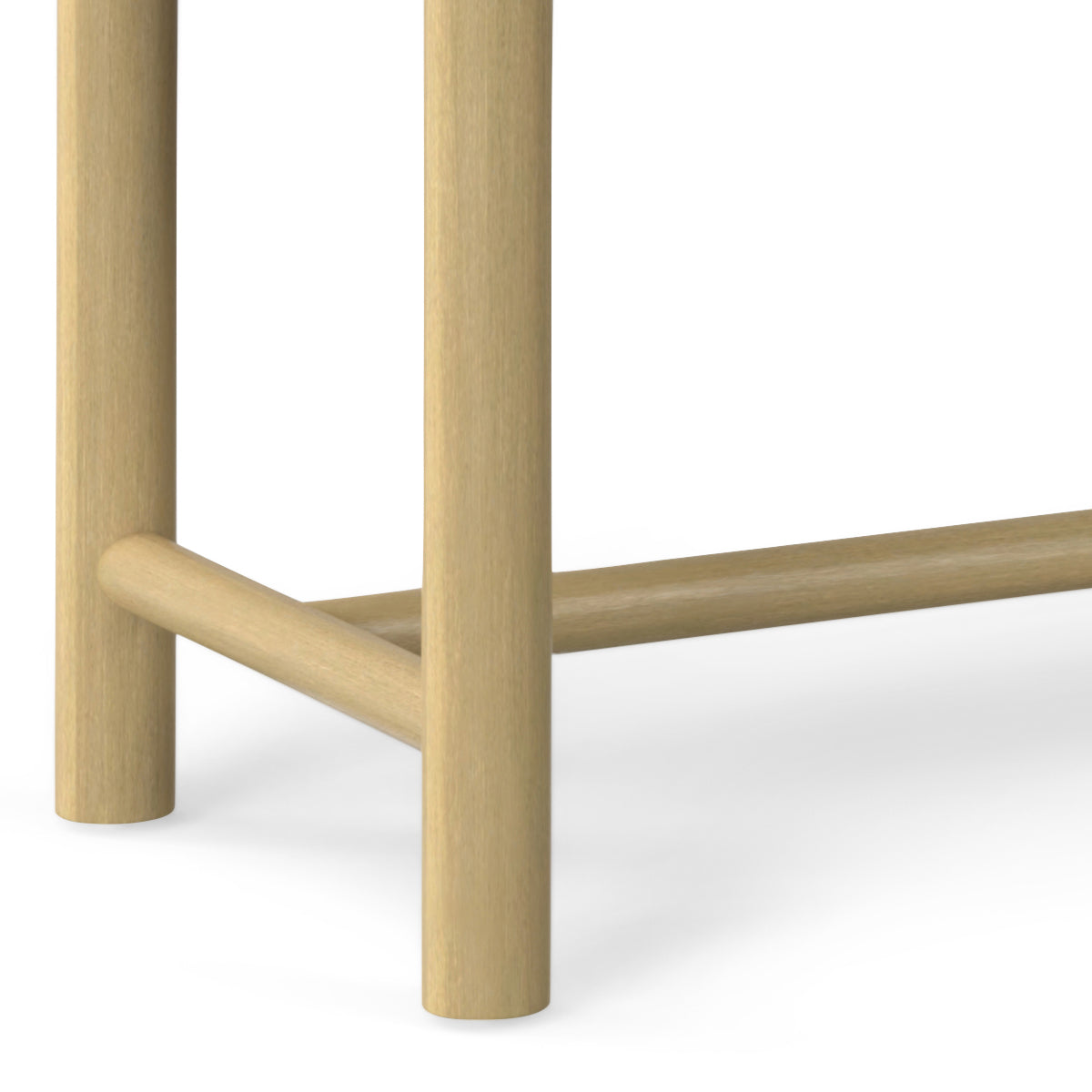 Jamboree Woven Rope Outdoor Bench with Wooden Legs