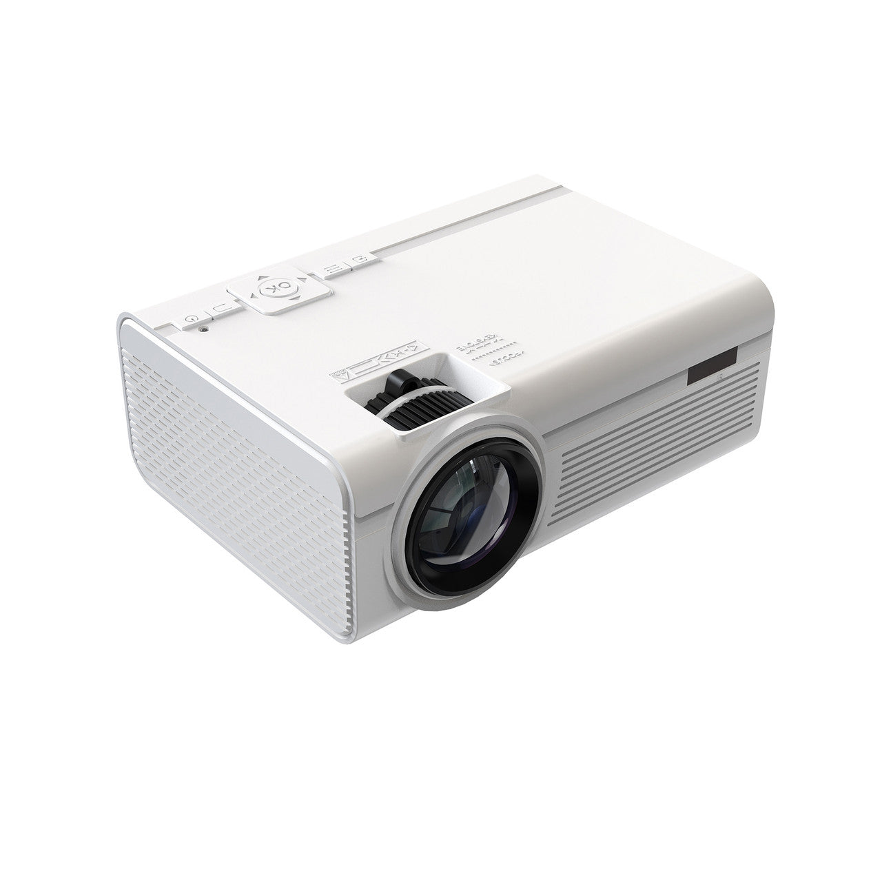 Laser 720P LED Projector Home Cinema with Screen (White)