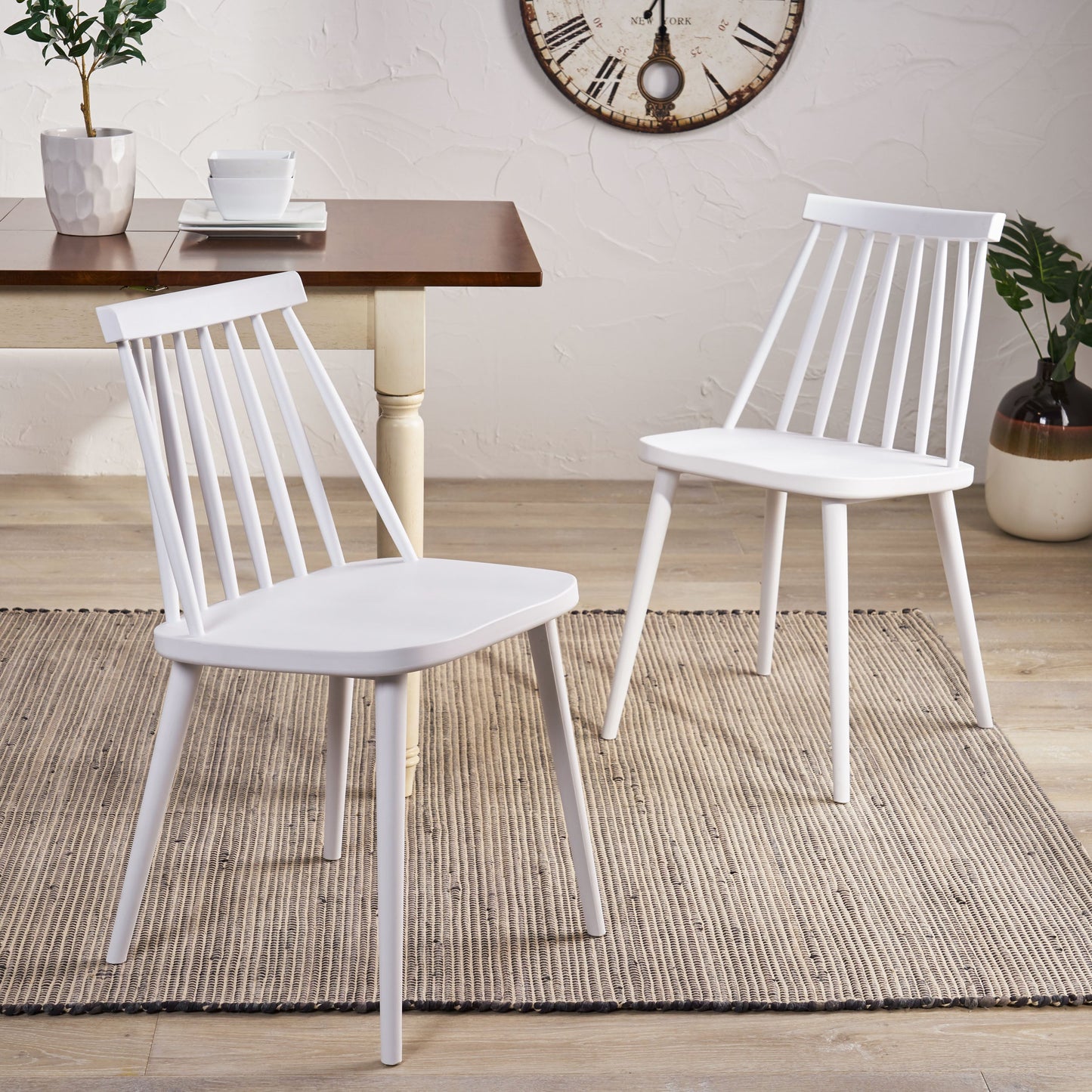 Rain 17" Dining Chair with Spindle Back, Set of 2