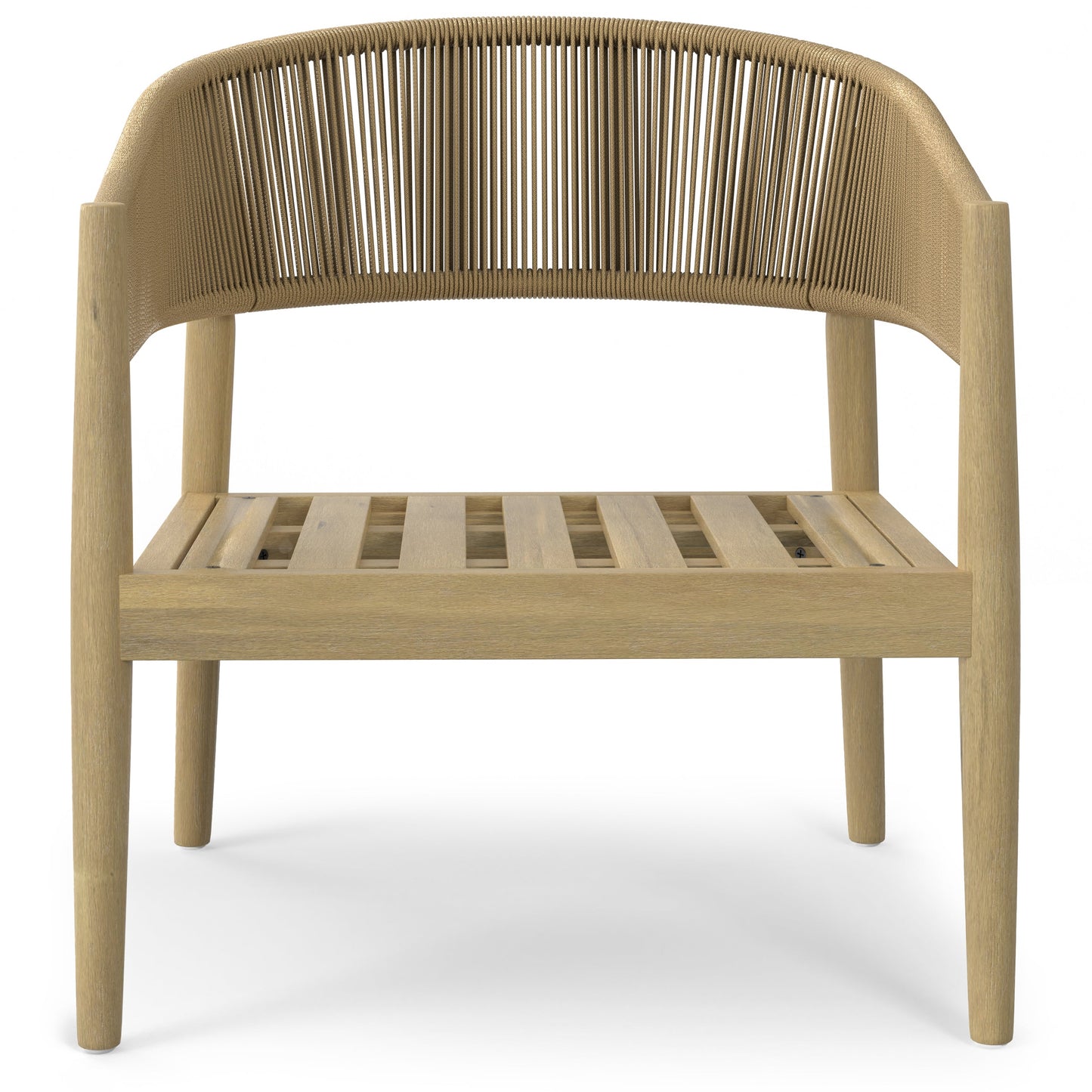 Outdoor Conversation Chair with Curved Back and Arm, Set of 2