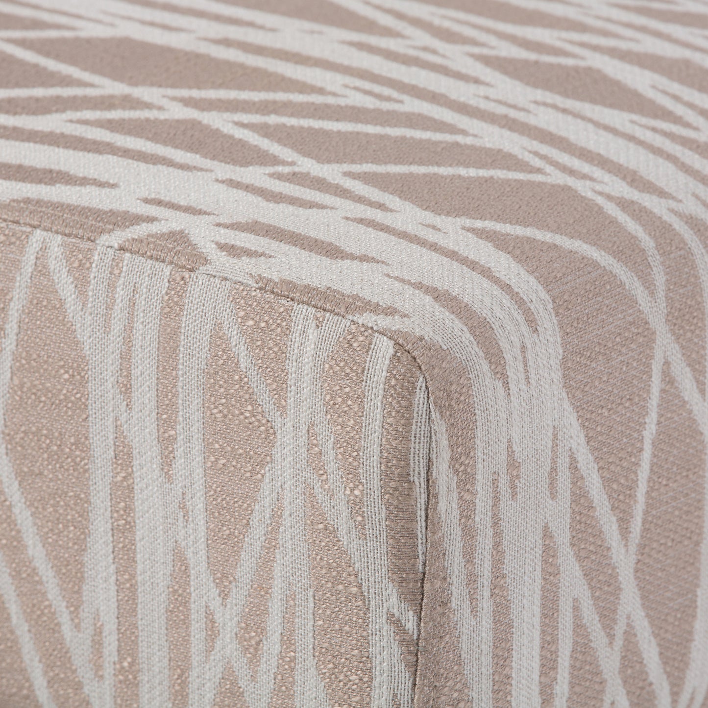 Upholstered Armless Accent Chair with Solid Wood Legs