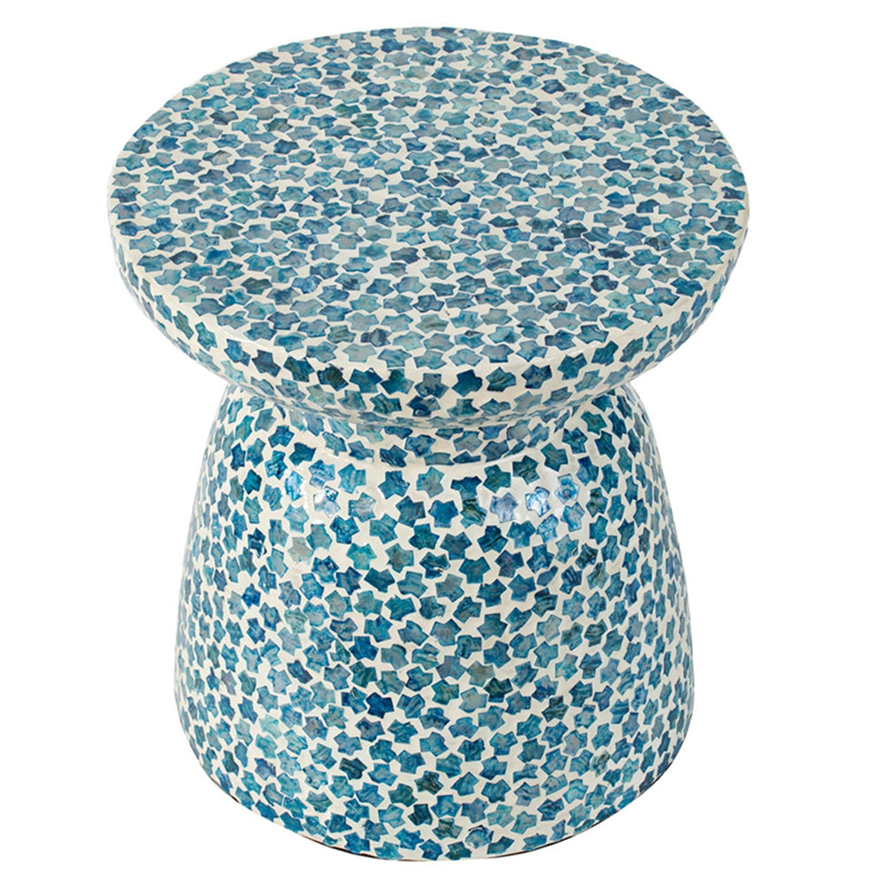 Outdoor Round Side Table with Chalice Shape