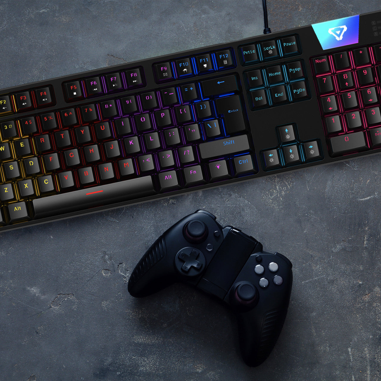 Laser Gaming LED Full Size Mechanical Wired Keyboard
