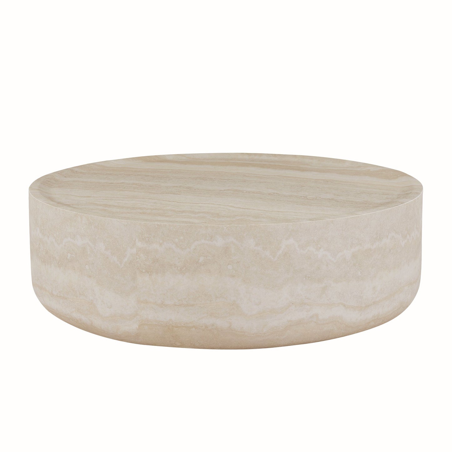 Willowed 35.43" Round Coffee Table with Mars Pattern
