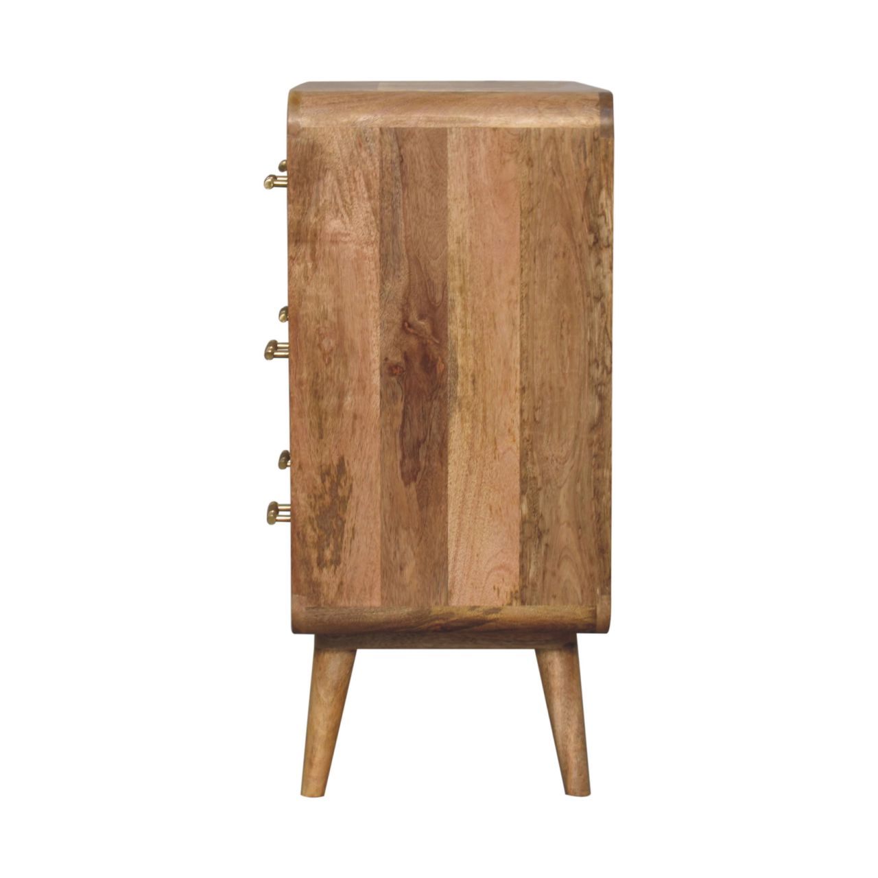 Architect Solid Wood Chest with 3 Drawers and Tapered Legs