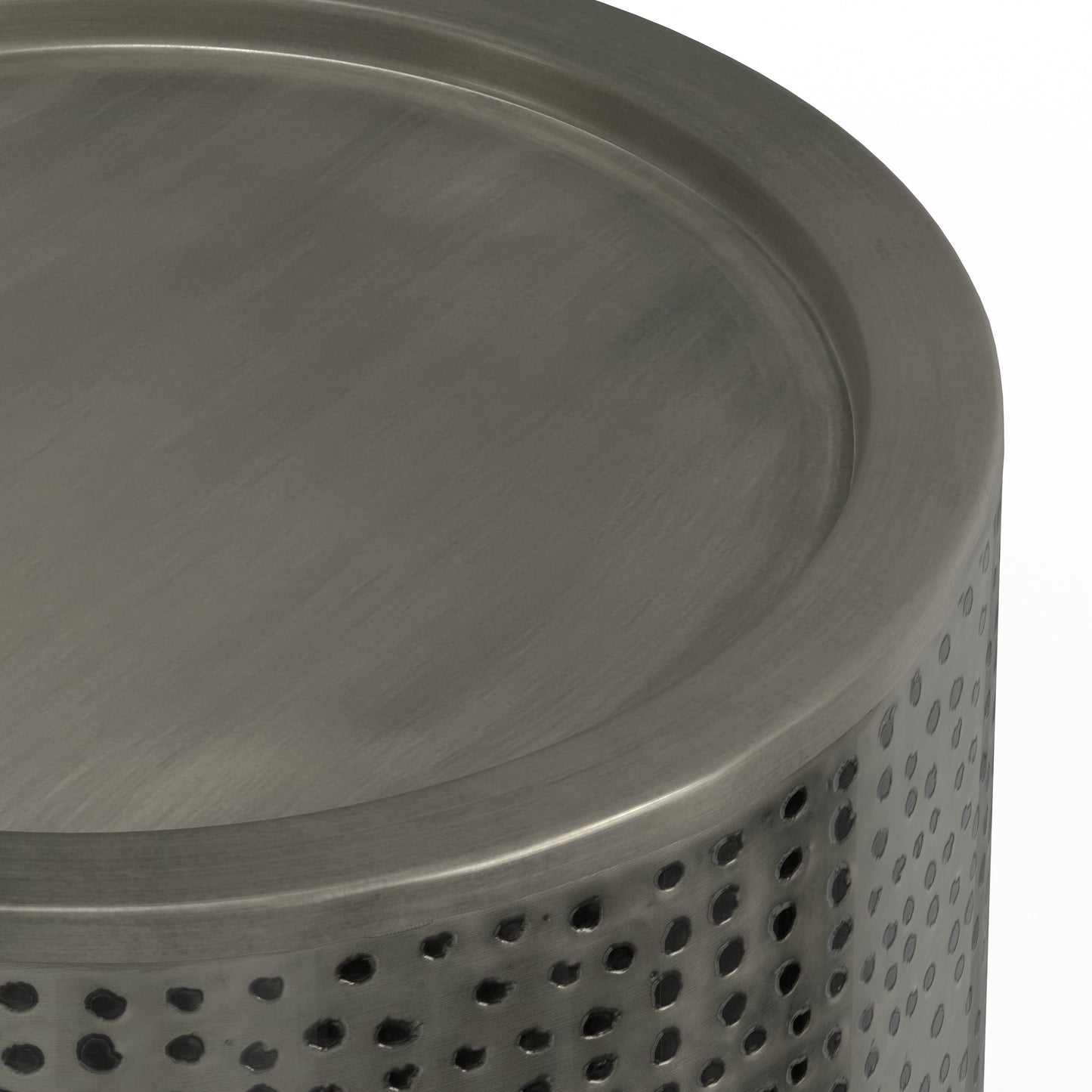 Hyperion Side Table with Round Cylinder Shape