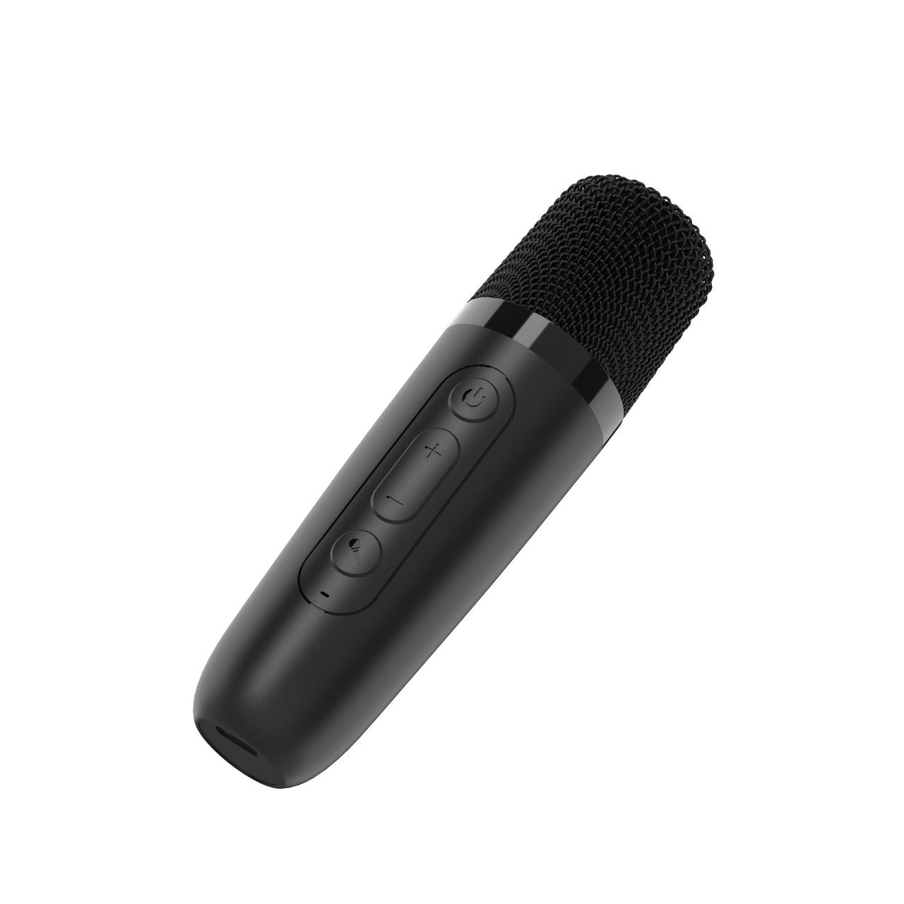 Laser Karaoke Speaker - Bluetooth, RGB Lights, 2 Wireless Mics (Black)