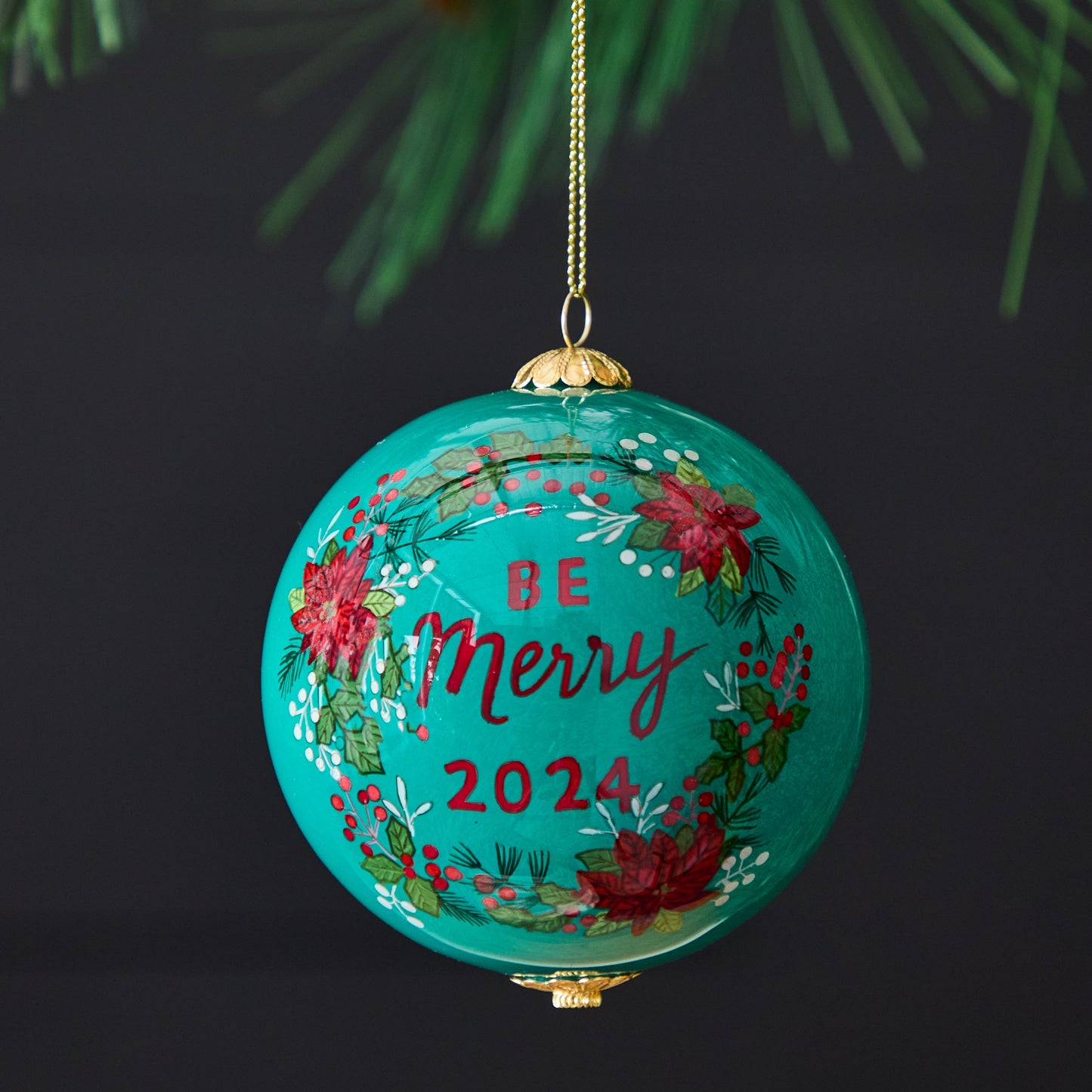 Pier 1 Li Bien Poinsettia Ornament 2024
