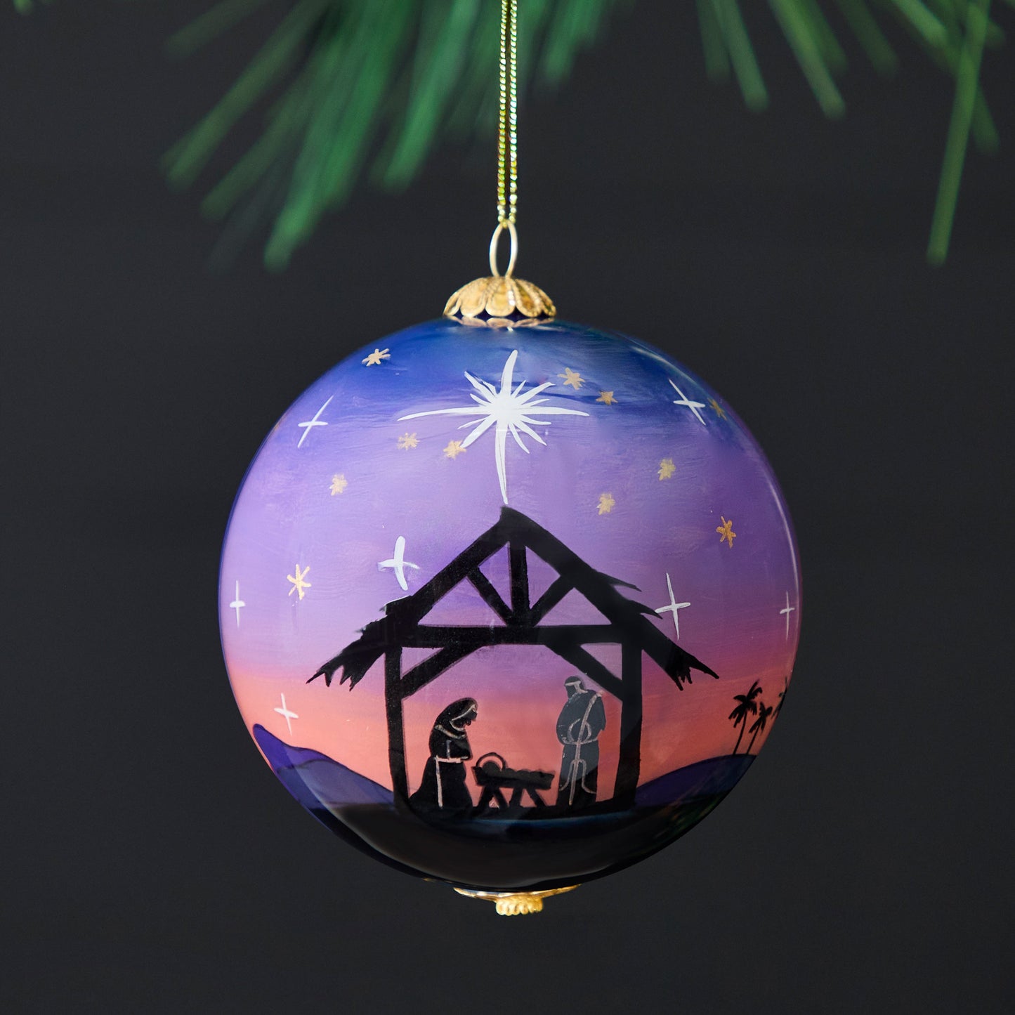 Pier 1 Li Bien Three Kings Nativity Ornament 2024