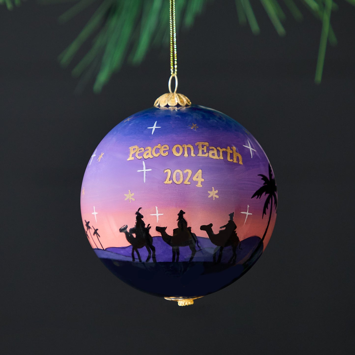 Pier 1 Li Bien Three Kings Nativity Ornament 2024