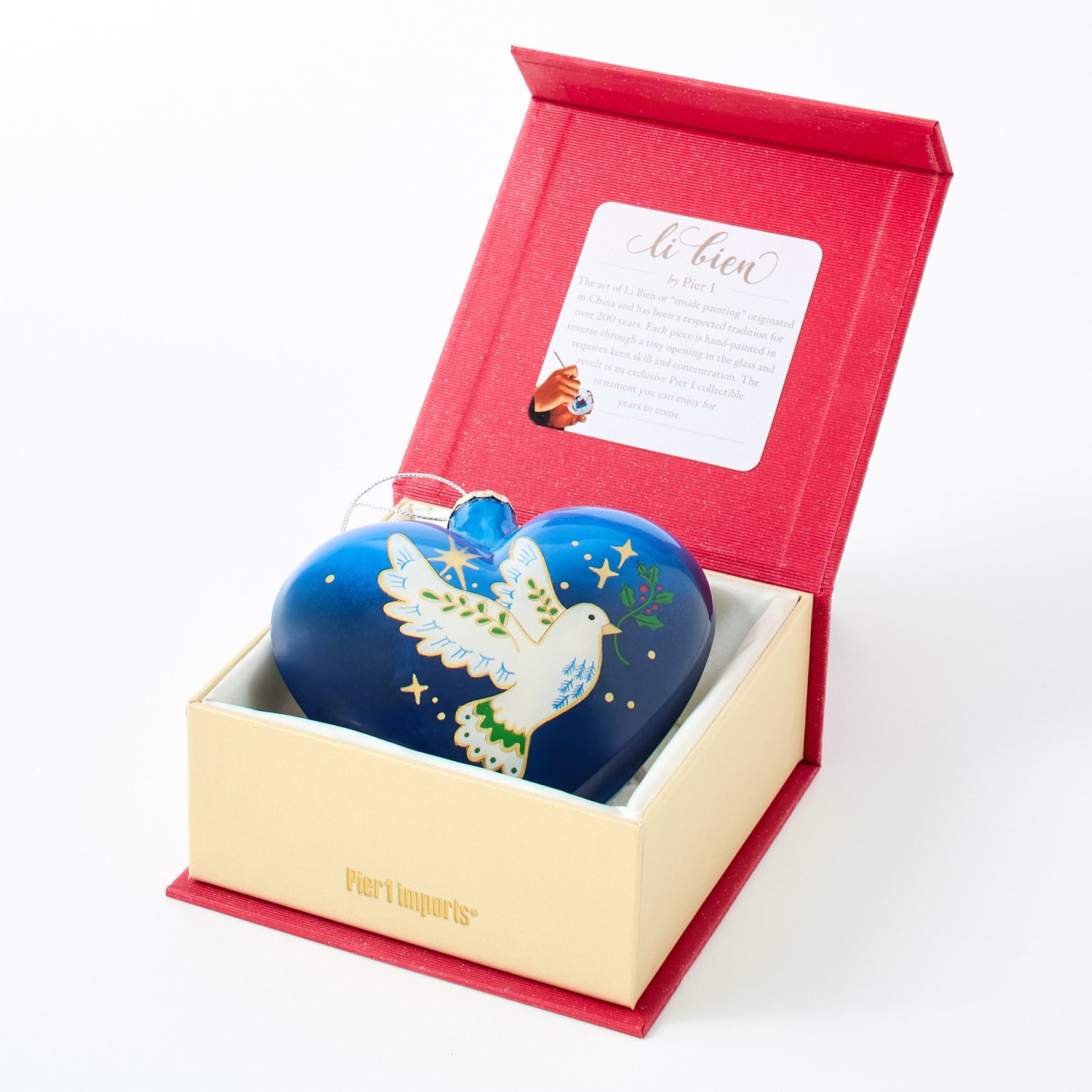 Pier 1 Li Bien Dove Ornament 2024