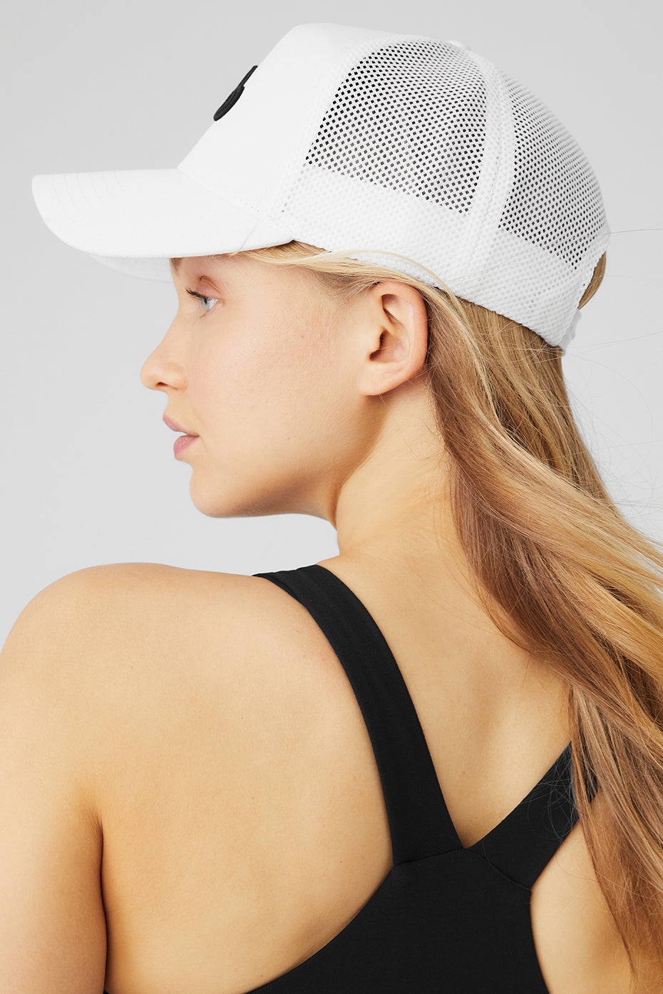 District Trucker Hat - White/Black