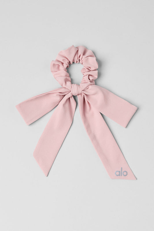 Love Knots Tie Scrunchie - Ballet Pink
