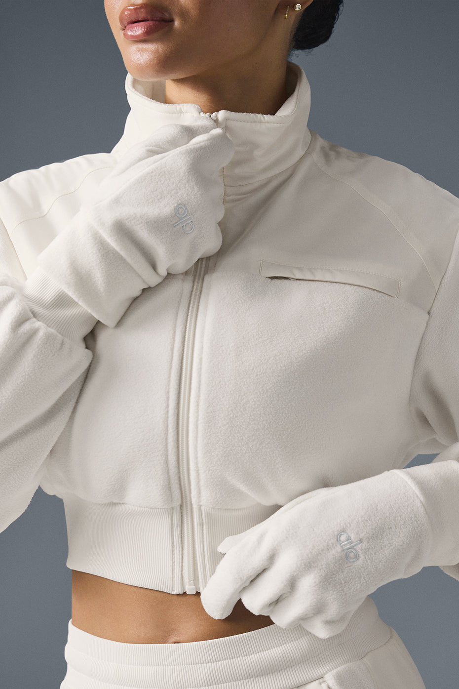 Performance Fleece Gloves - Ivory