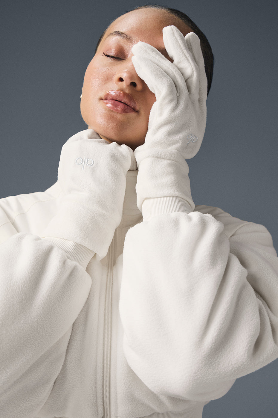 Performance Fleece Gloves - Ivory