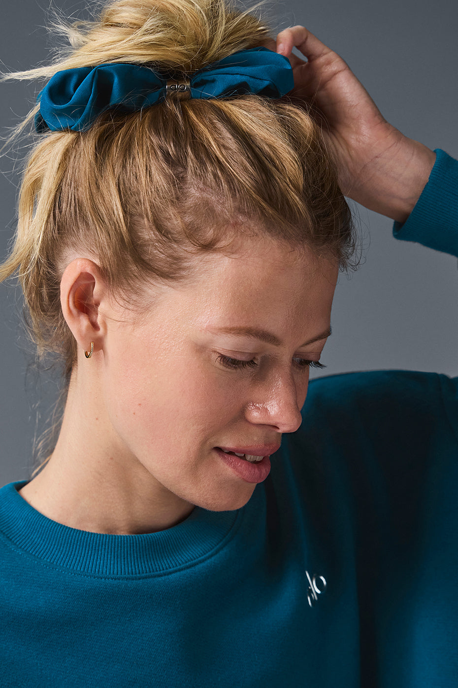 Bead It Oversized Scrunchie - Eclipse Blue