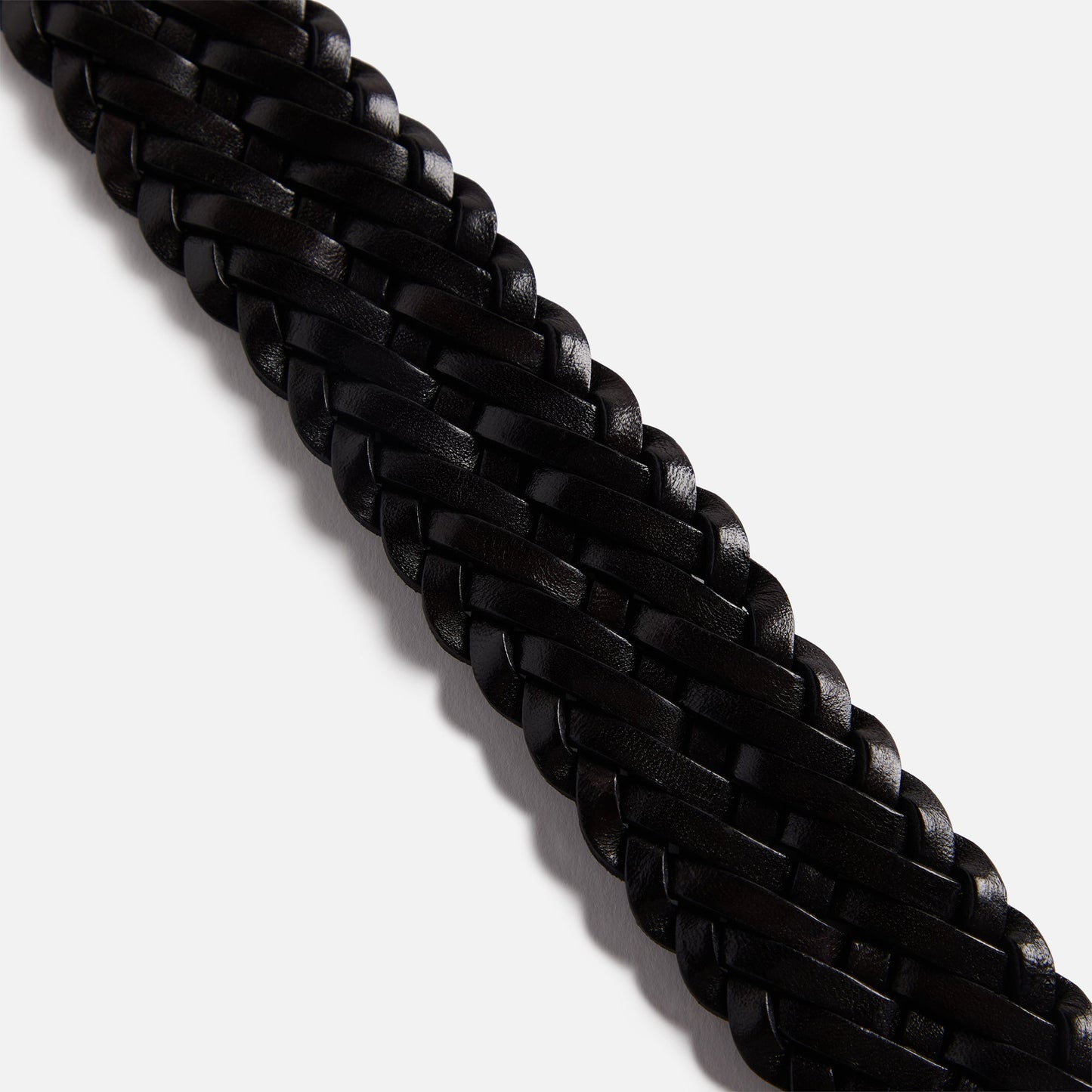 Anderson's Woven Leather Belt - Brown