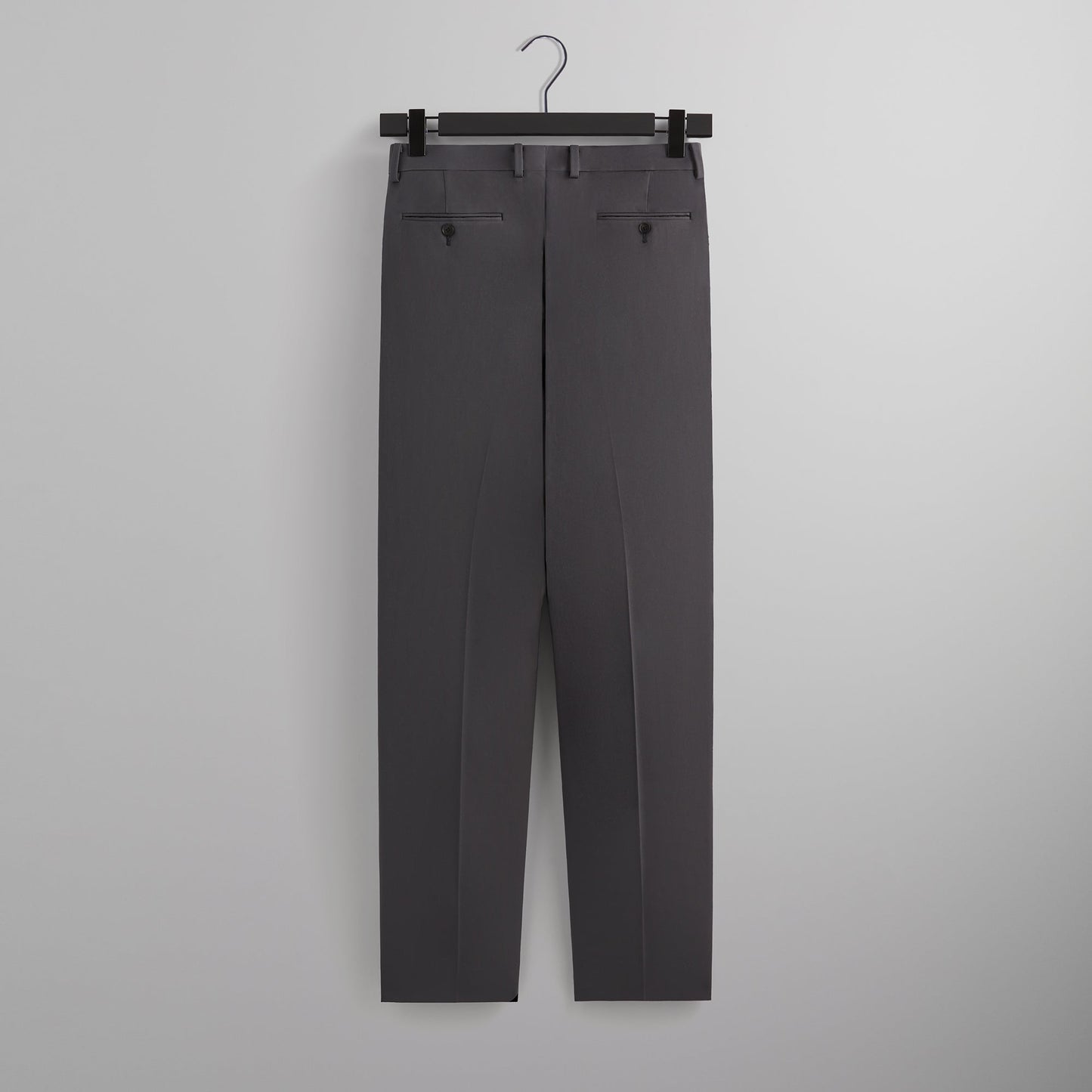 Kith 101 for Auralee Light Wool Max Gabardine Two-Tuck Slacks - Gray Pinstripe